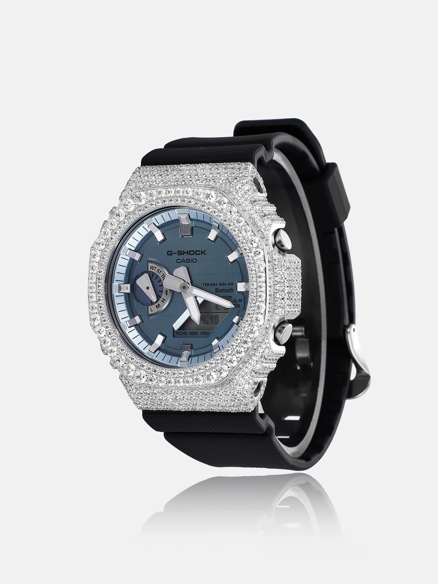 GM GBM 2100 Big Pointer Moissanite Iced Bezel - Image 3