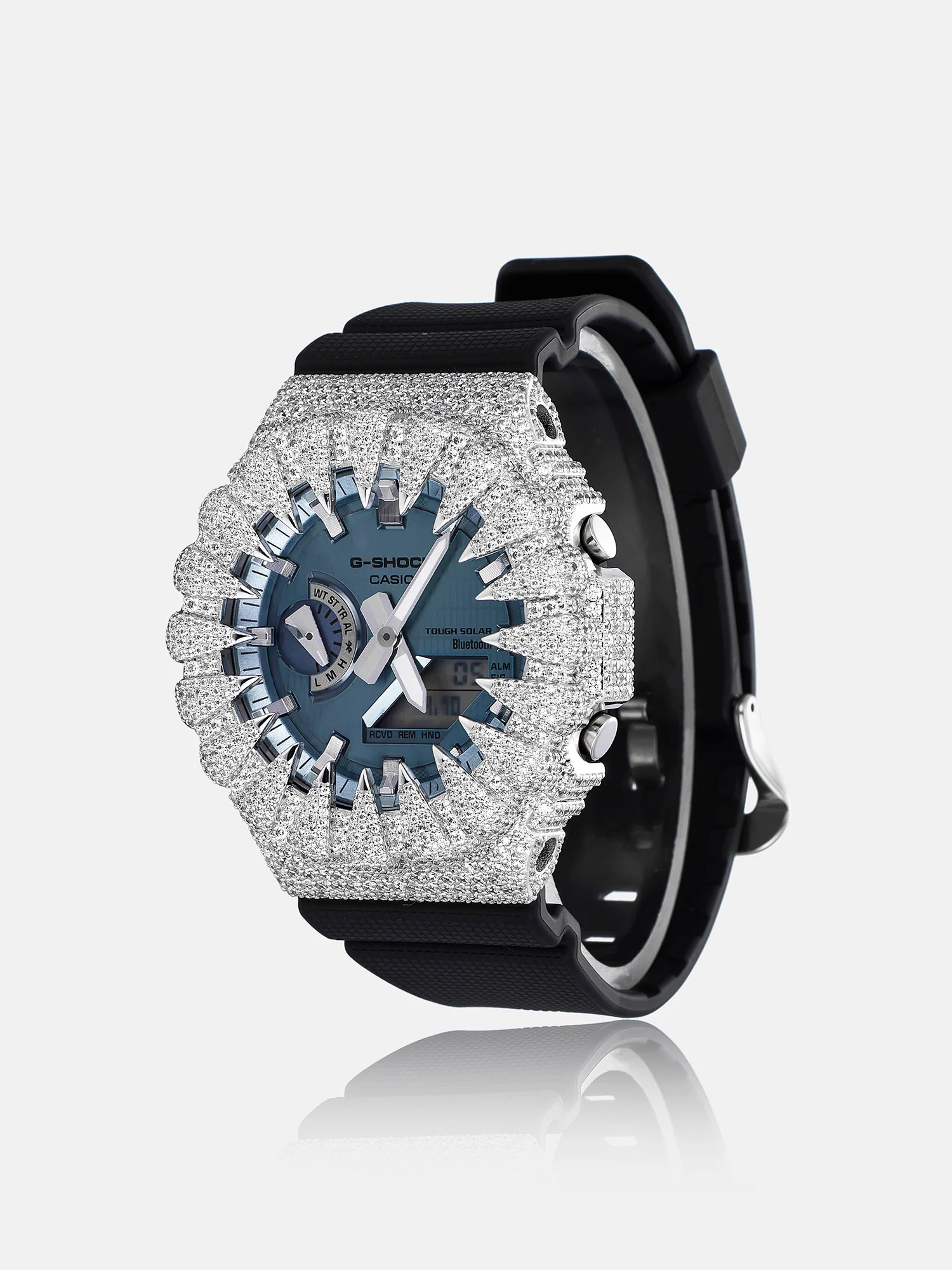 GM GBM 2100 Fang Moissanite Iced Out Bezel - Image 3