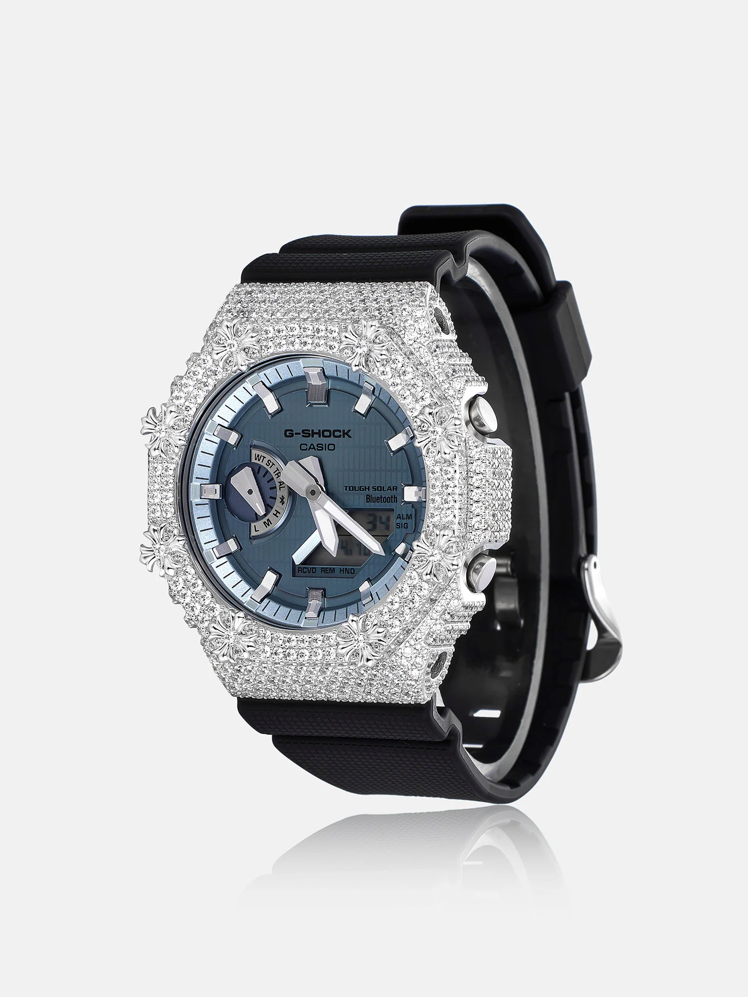 GM GBM 2100 Gothic Cross Moissanite Iced Bezel - Image 3
