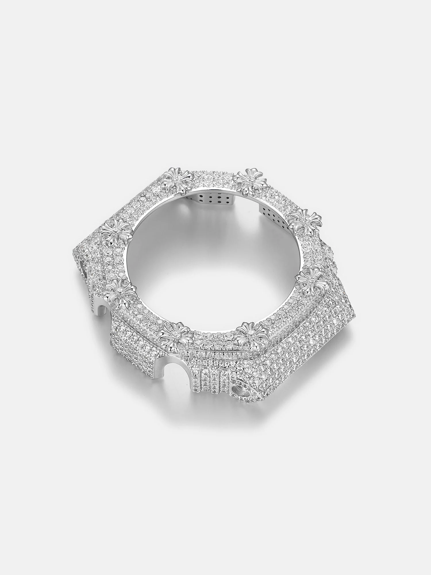 GM GBM 2100 Gothic Cross Moissanite Iced Bezel - Image 6