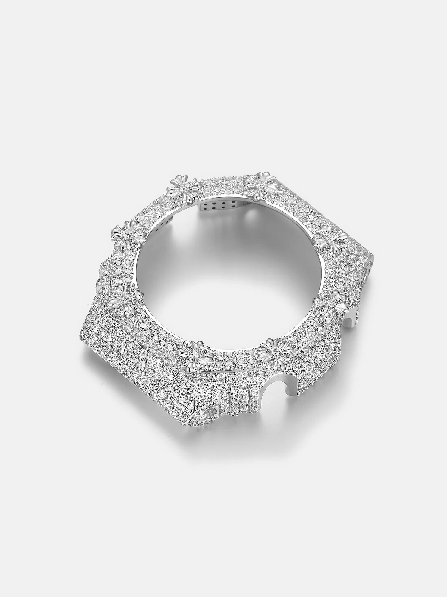 GM GBM 2100 Gothic Cross Moissanite Iced Bezel - Image 7