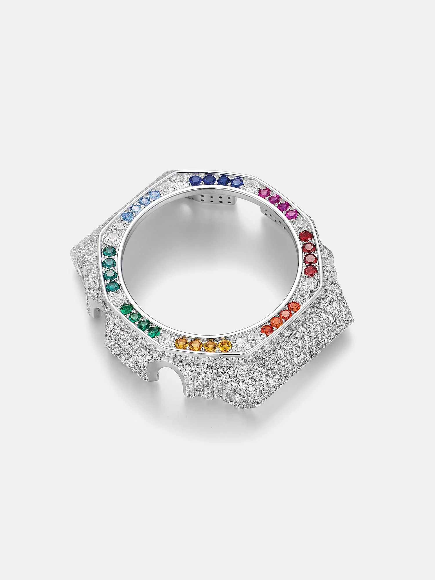 GM GBM 2100 Rainbow Gem White Moissanite Iced Bezel - Image 6