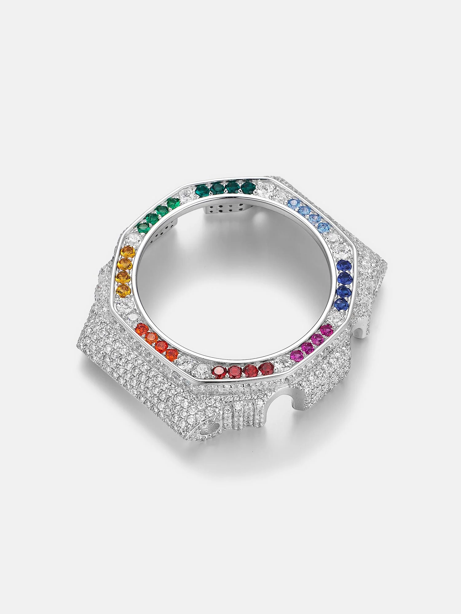 GM GBM 2100 Rainbow Gem White Moissanite Iced Bezel - Image 7