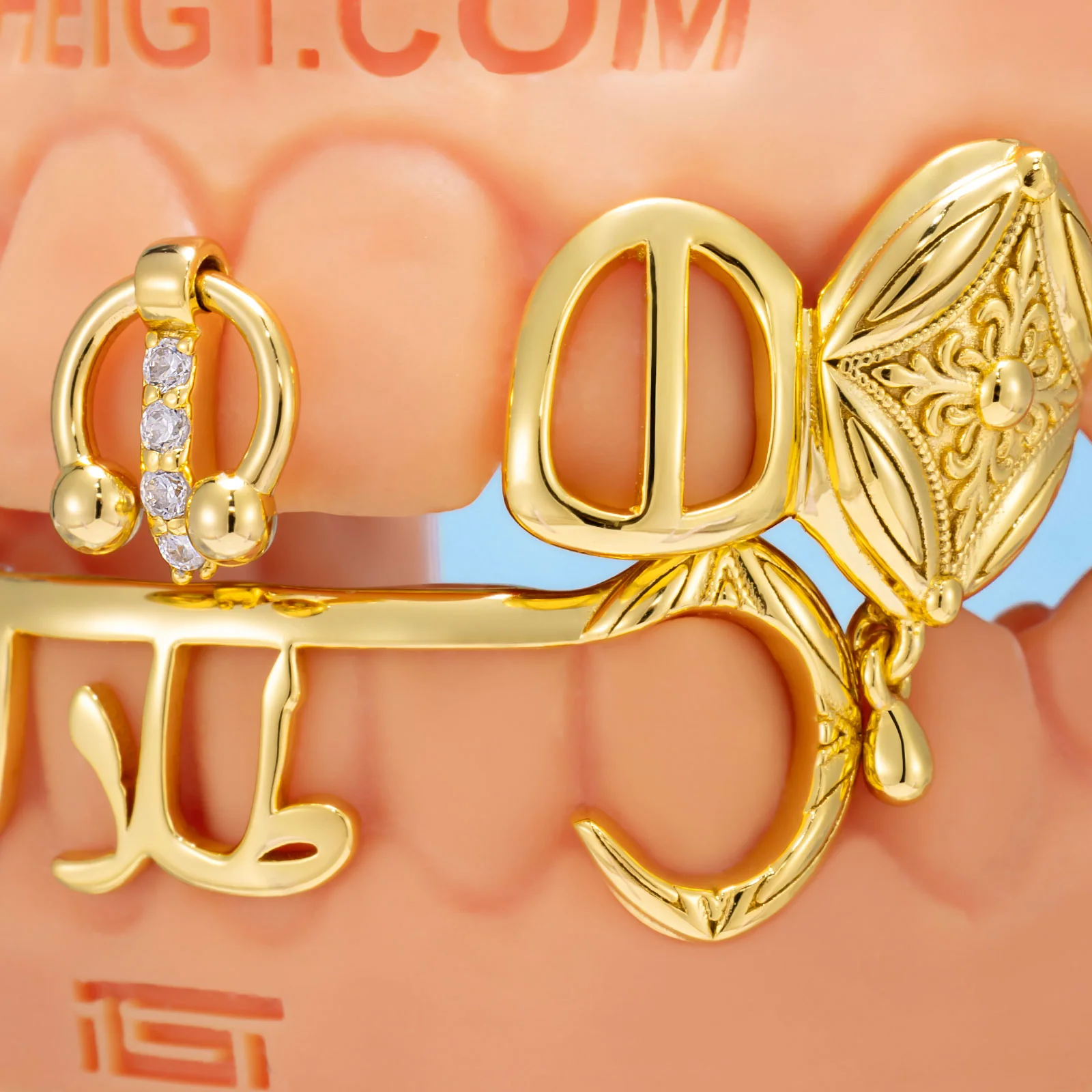 Gold Ankh & Cross Grillz - Image 3