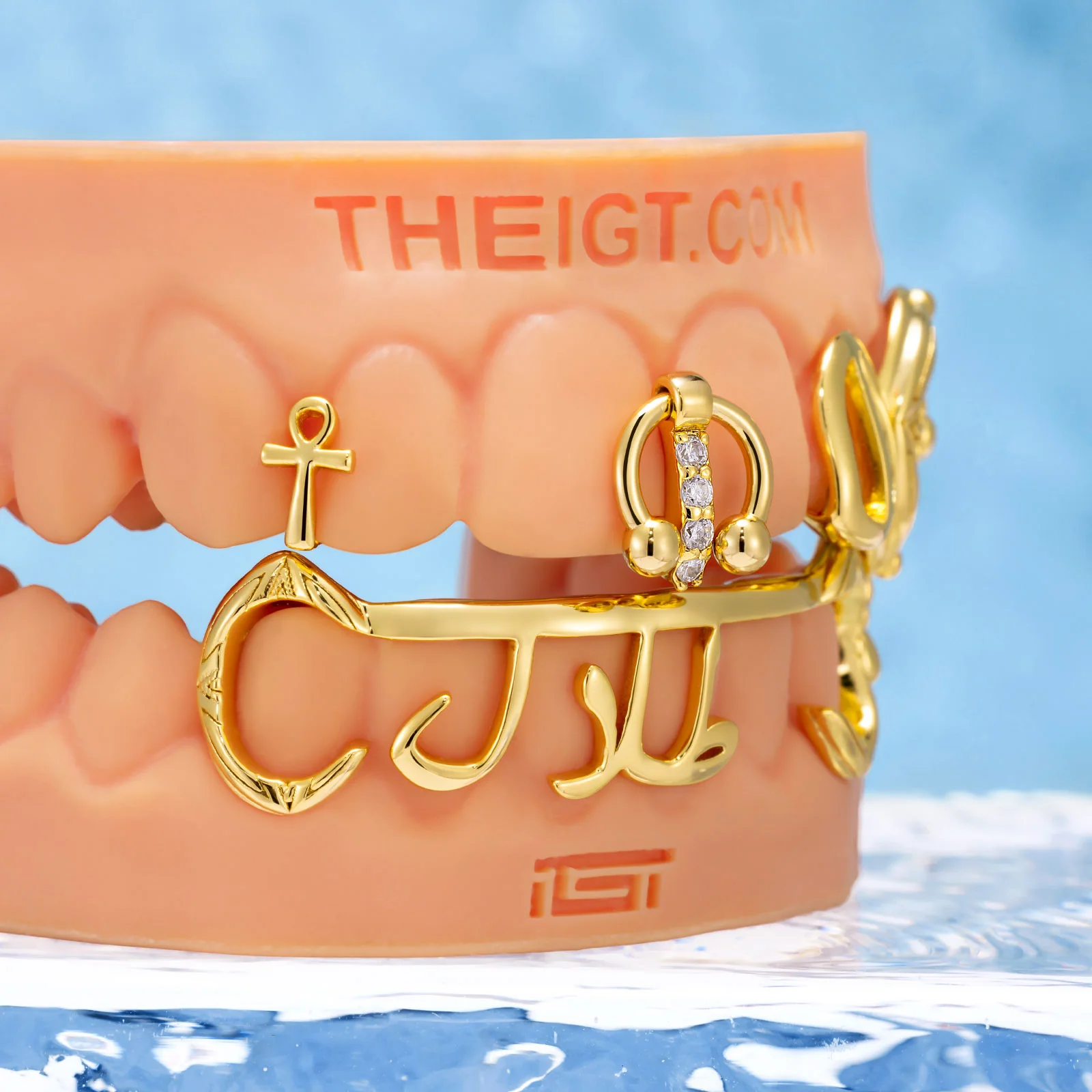 Gold Ankh & Cross Grillz - Image 4