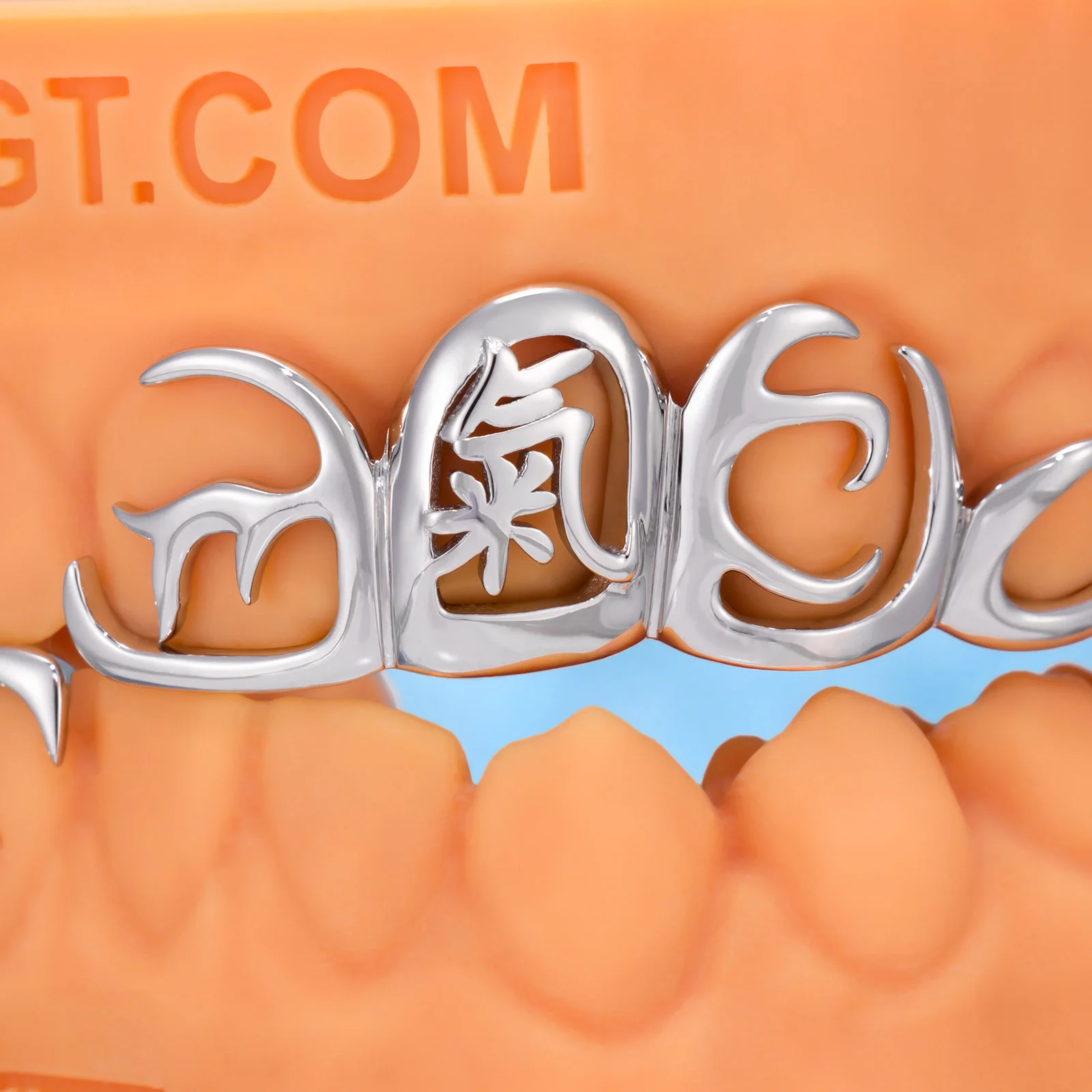 Gold Japanese Text Grillz - Image 3