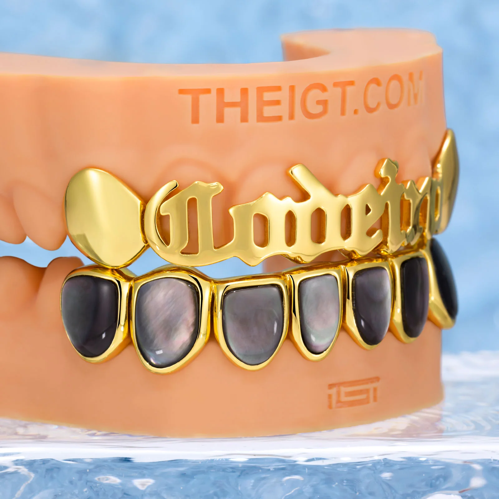Golden Name & Black Pearl Grillz - Image 4