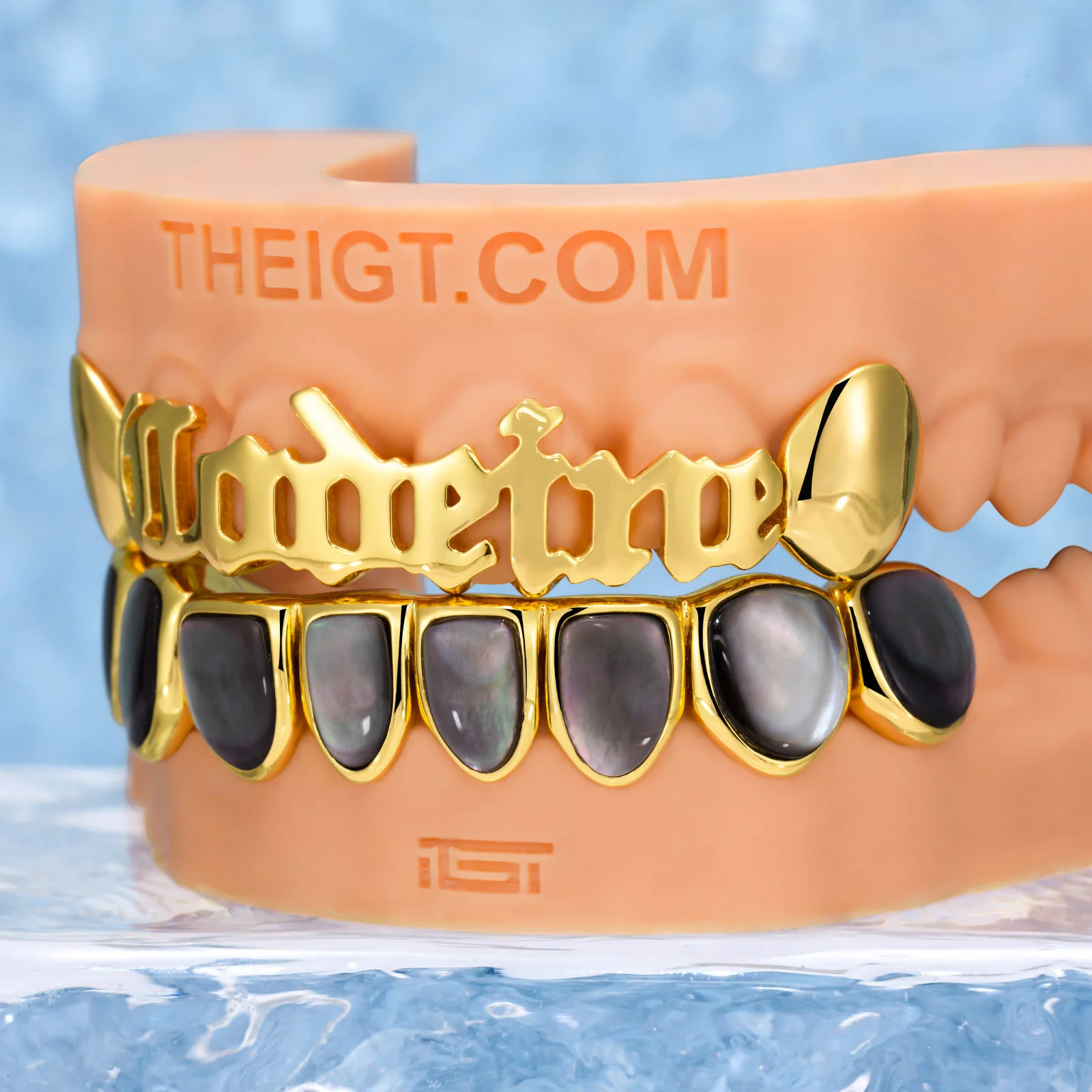 Golden Name & Black Pearl Grillz - Image 5