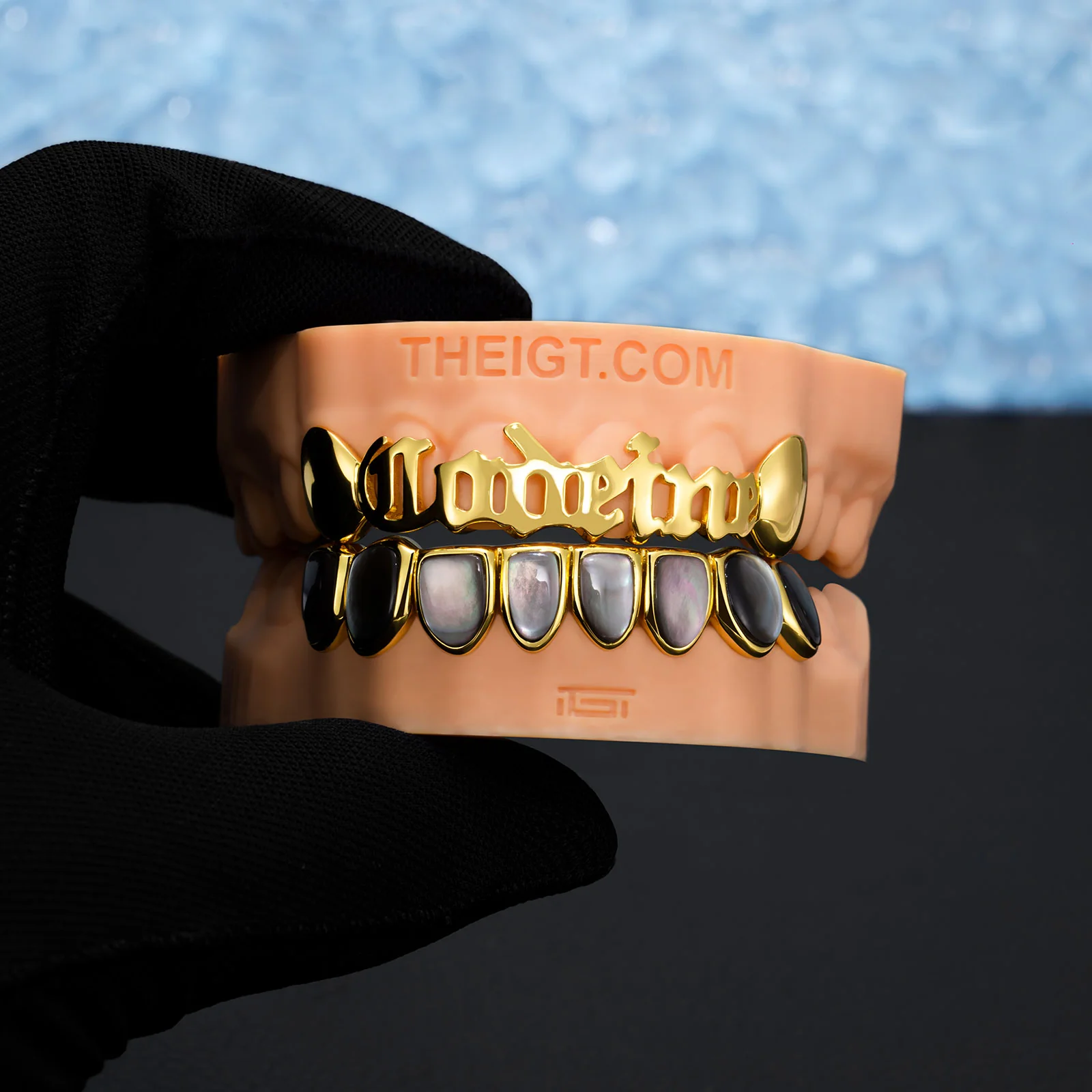 Golden Name & Black Pearl Grillz - Image 6