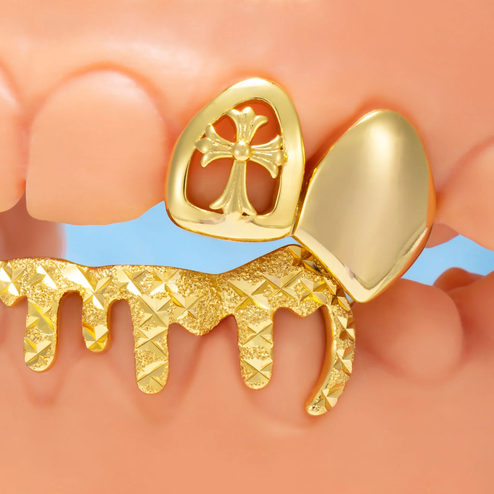Gothic Cross & Drip Grillz - Image 3