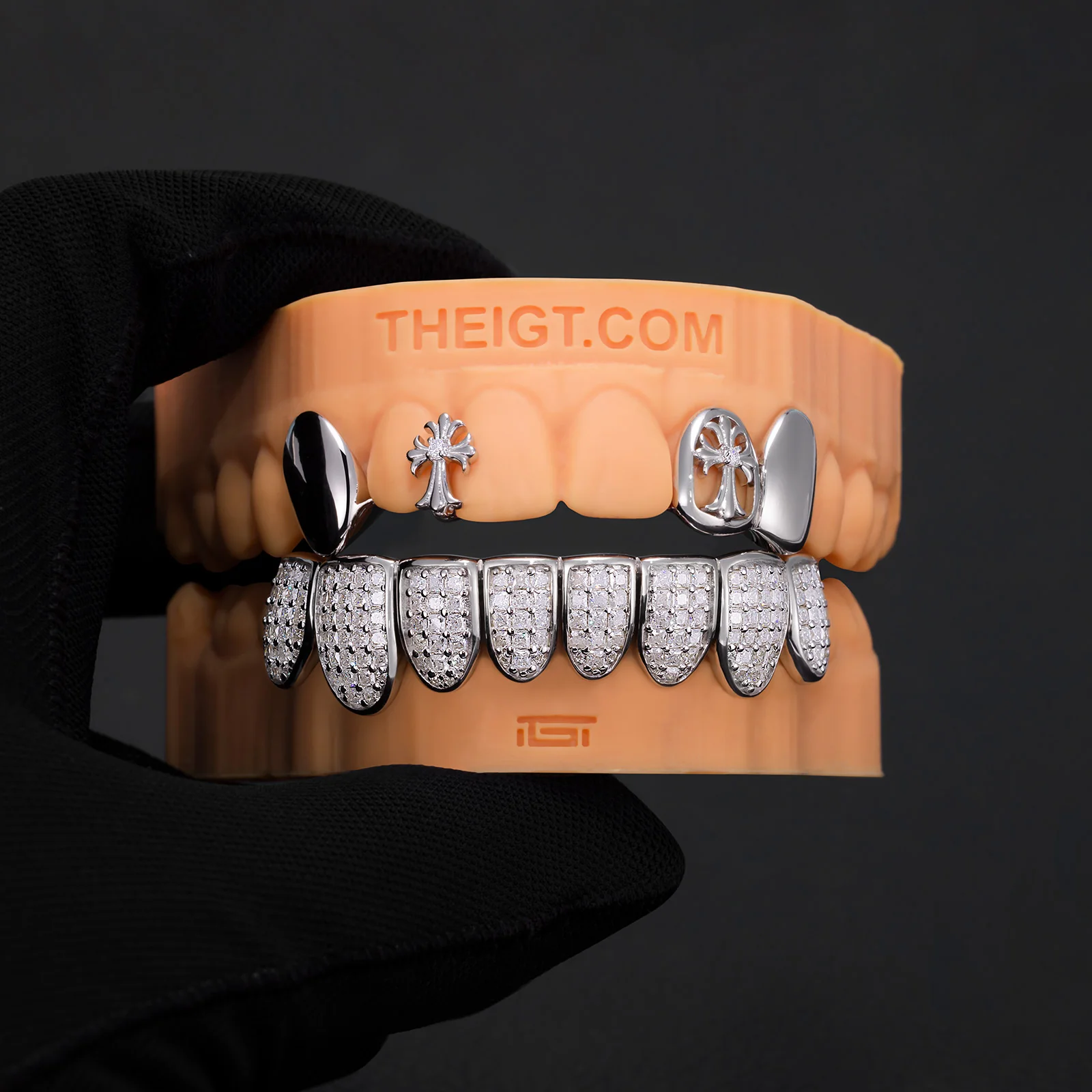 Gothic Cross & Full lce Grillz - Image 6