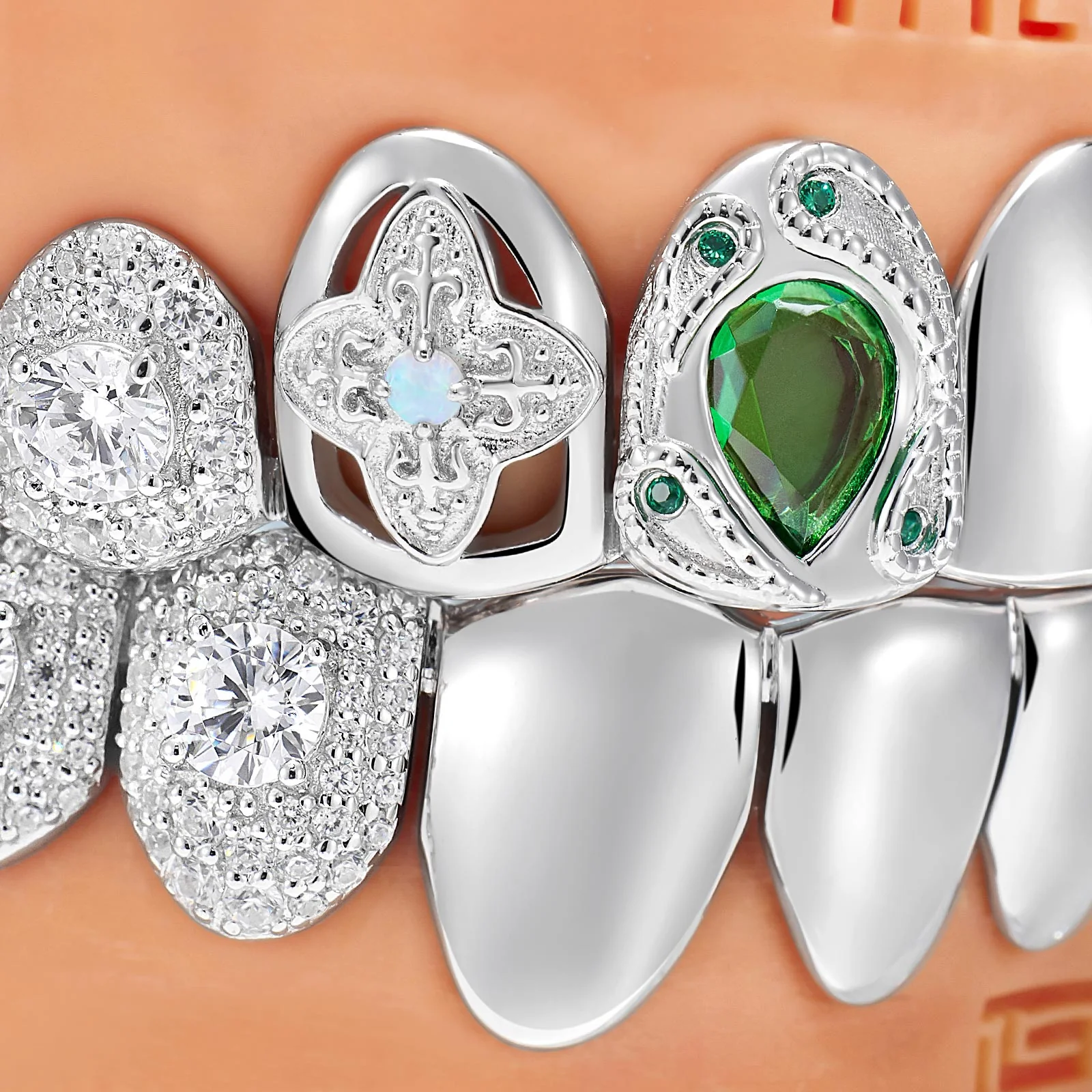 Green Drop Panther Grillz - Image 2