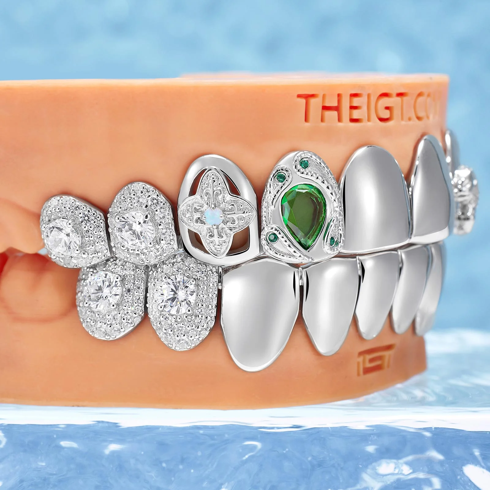 Green Drop Panther Grillz - Image 5