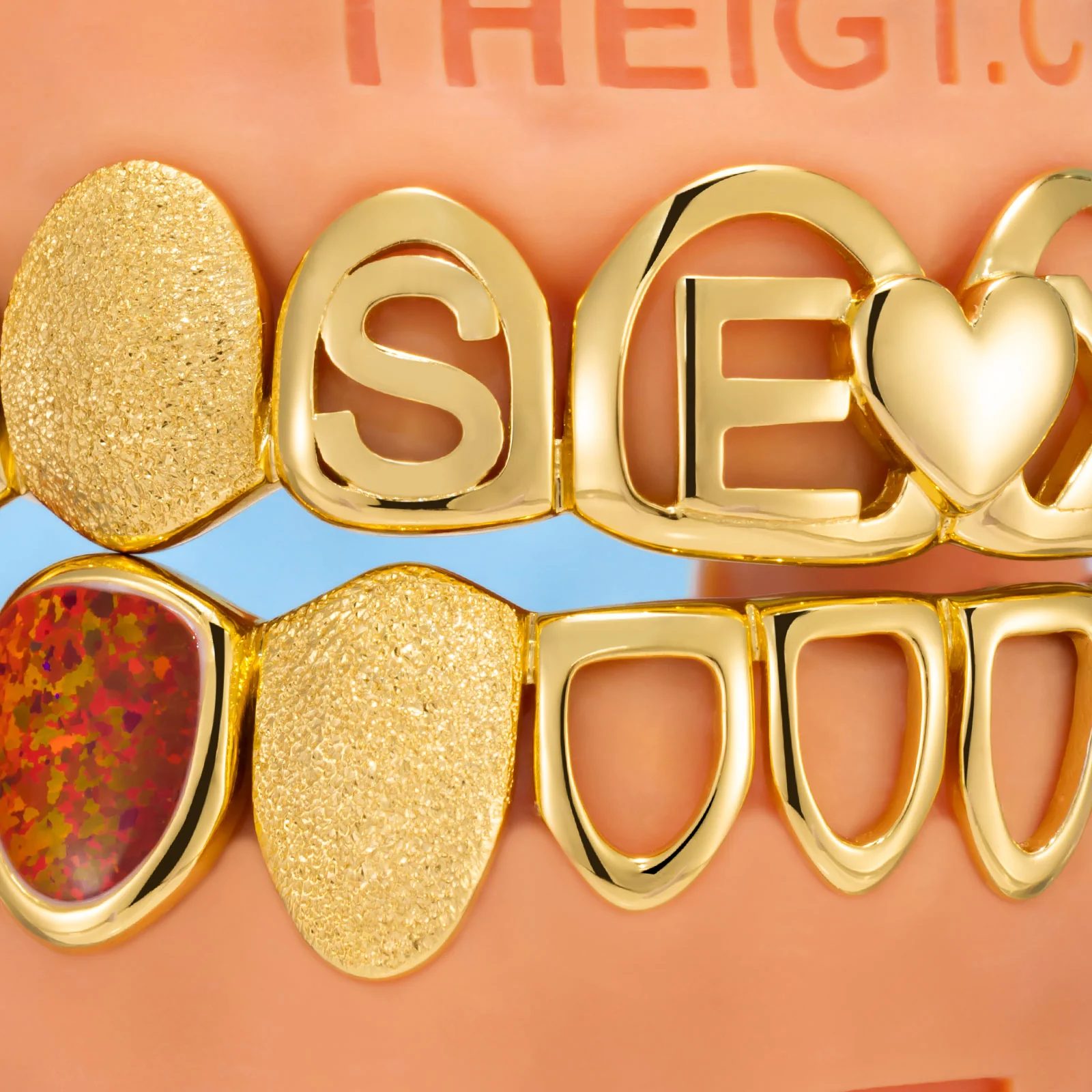 Heart-Lock SEXY Opal Grillz - Image 2