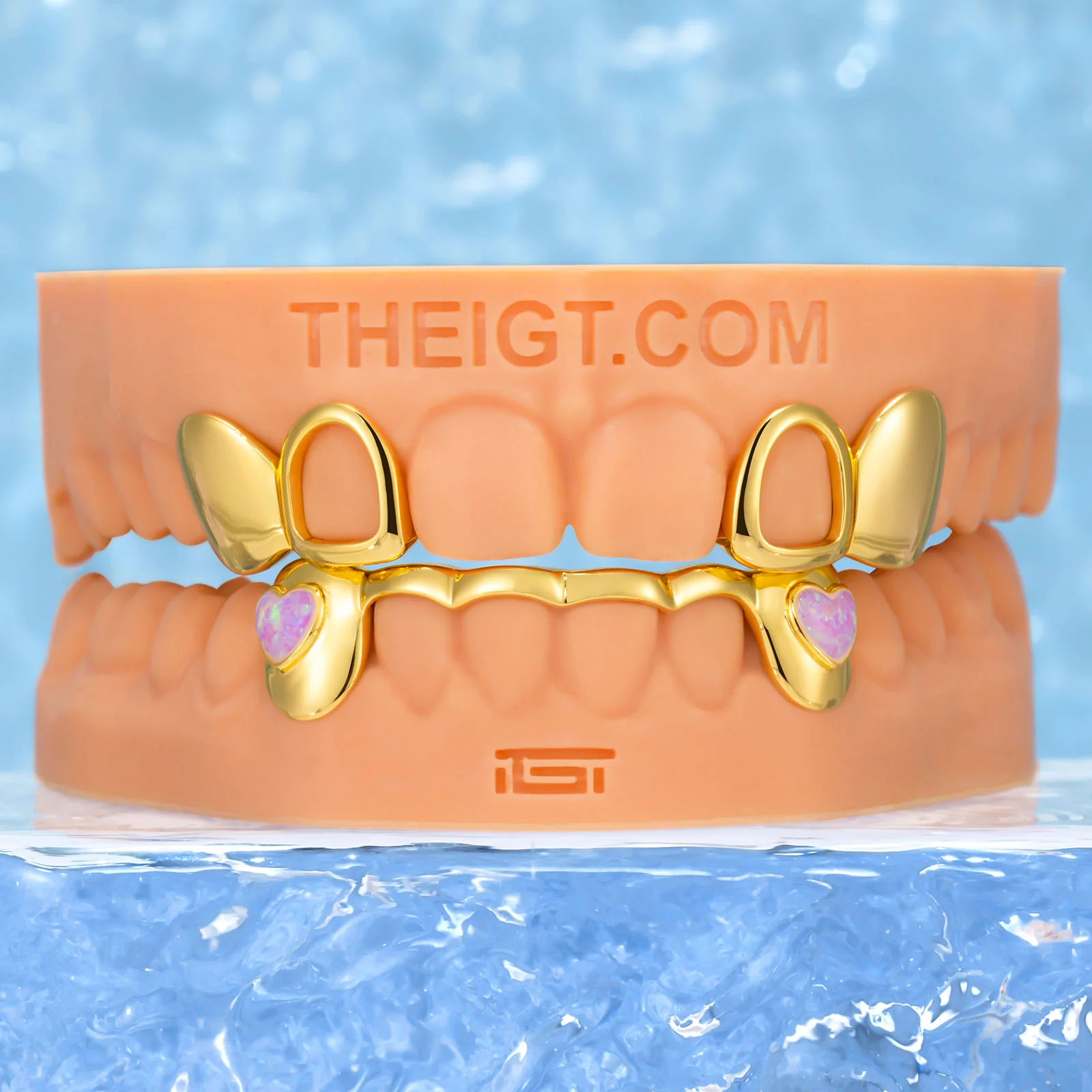 Heart Opal Bridge Grillz