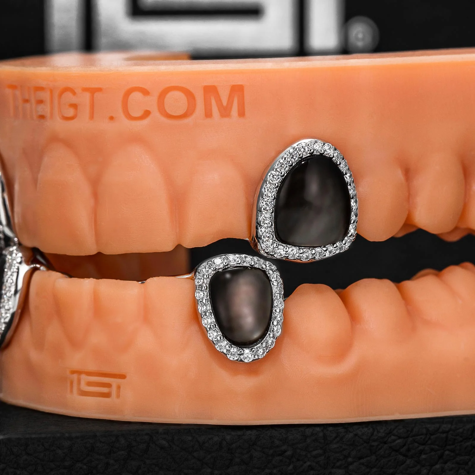 Iced And Black Shell Cap Grillz - Image 3