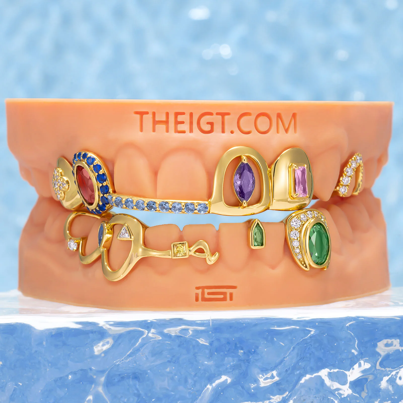 "Iced Bridge" Textured Custom Grillz