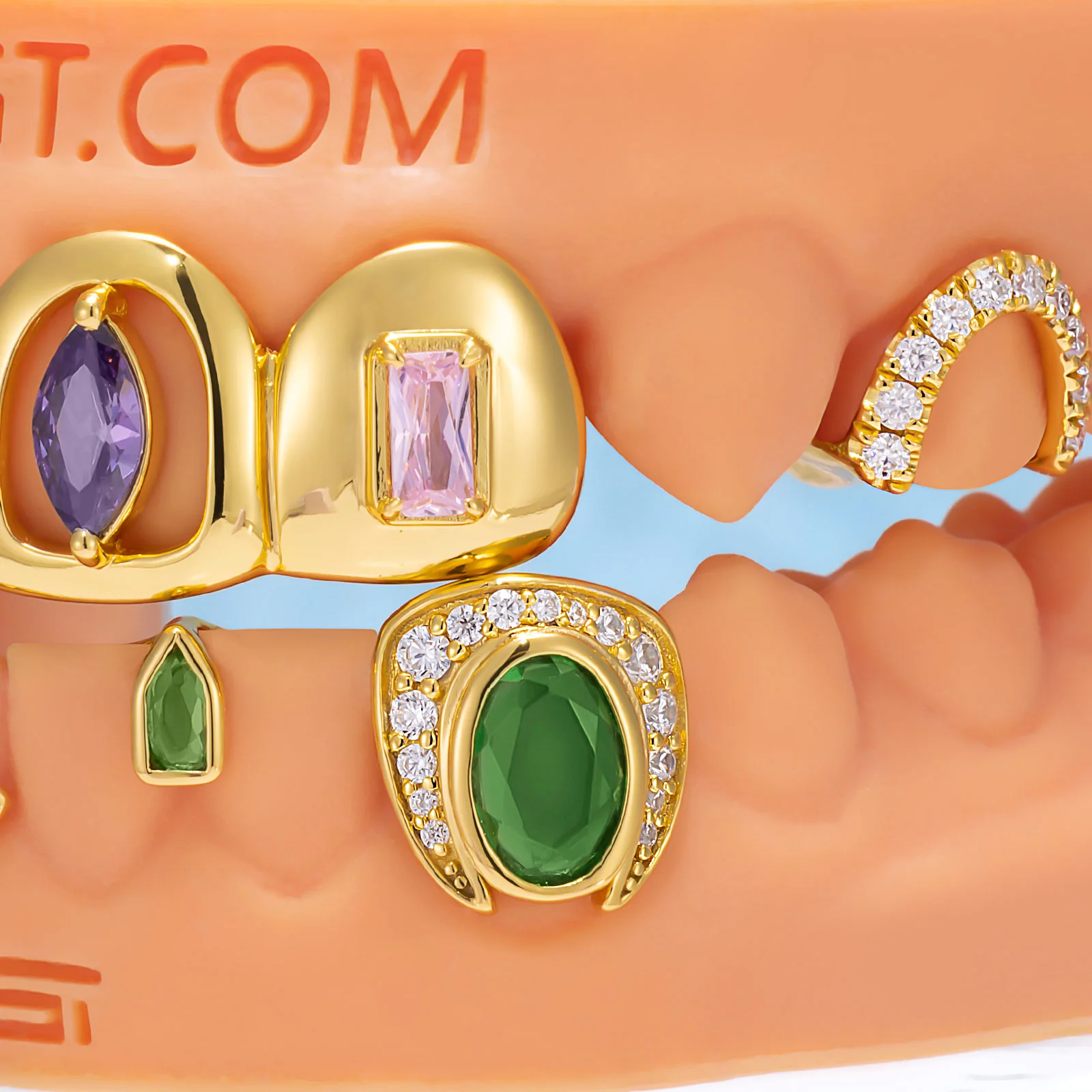 "Iced Bridge" Textured Custom Grillz - Image 3