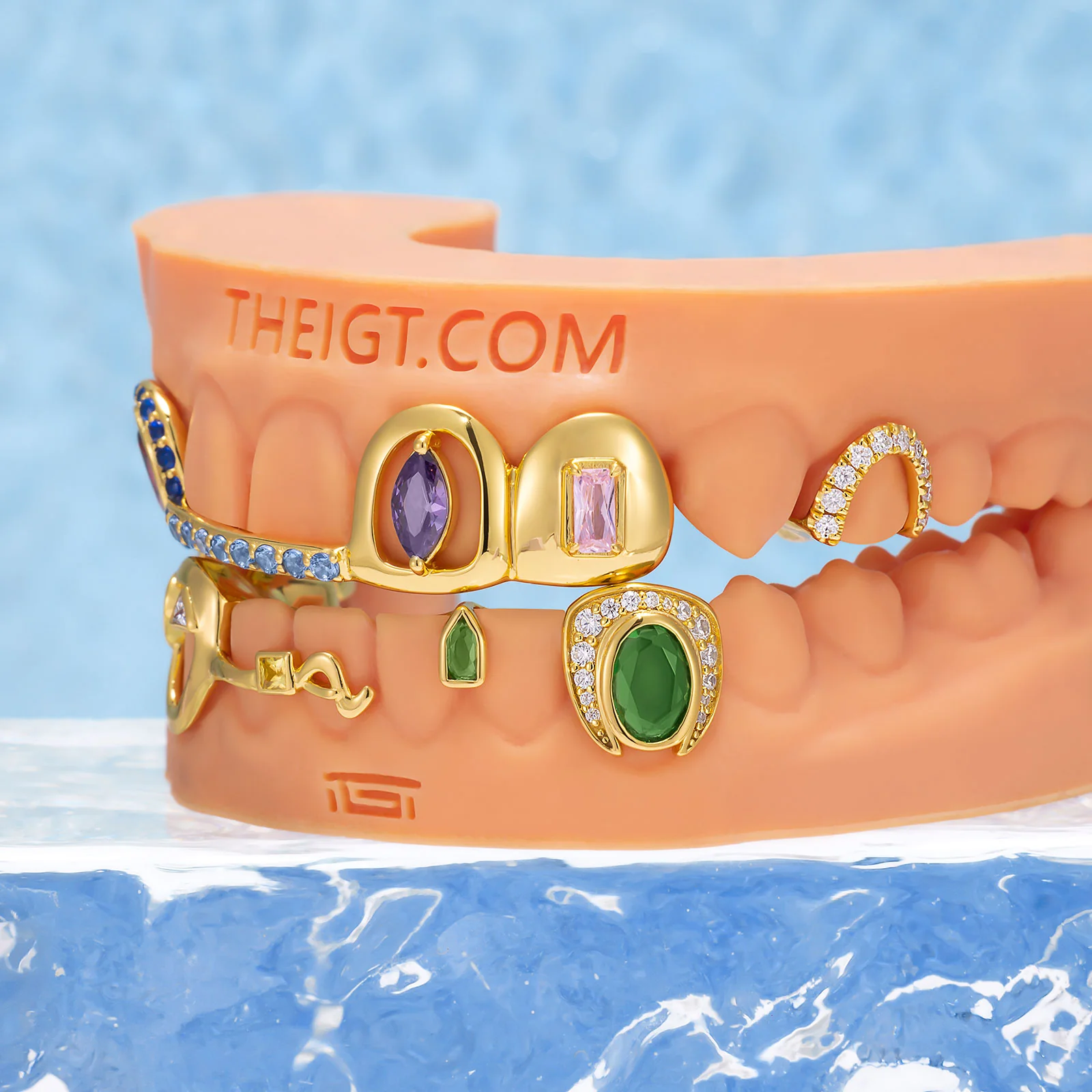 "Iced Bridge" Textured Custom Grillz - Image 5