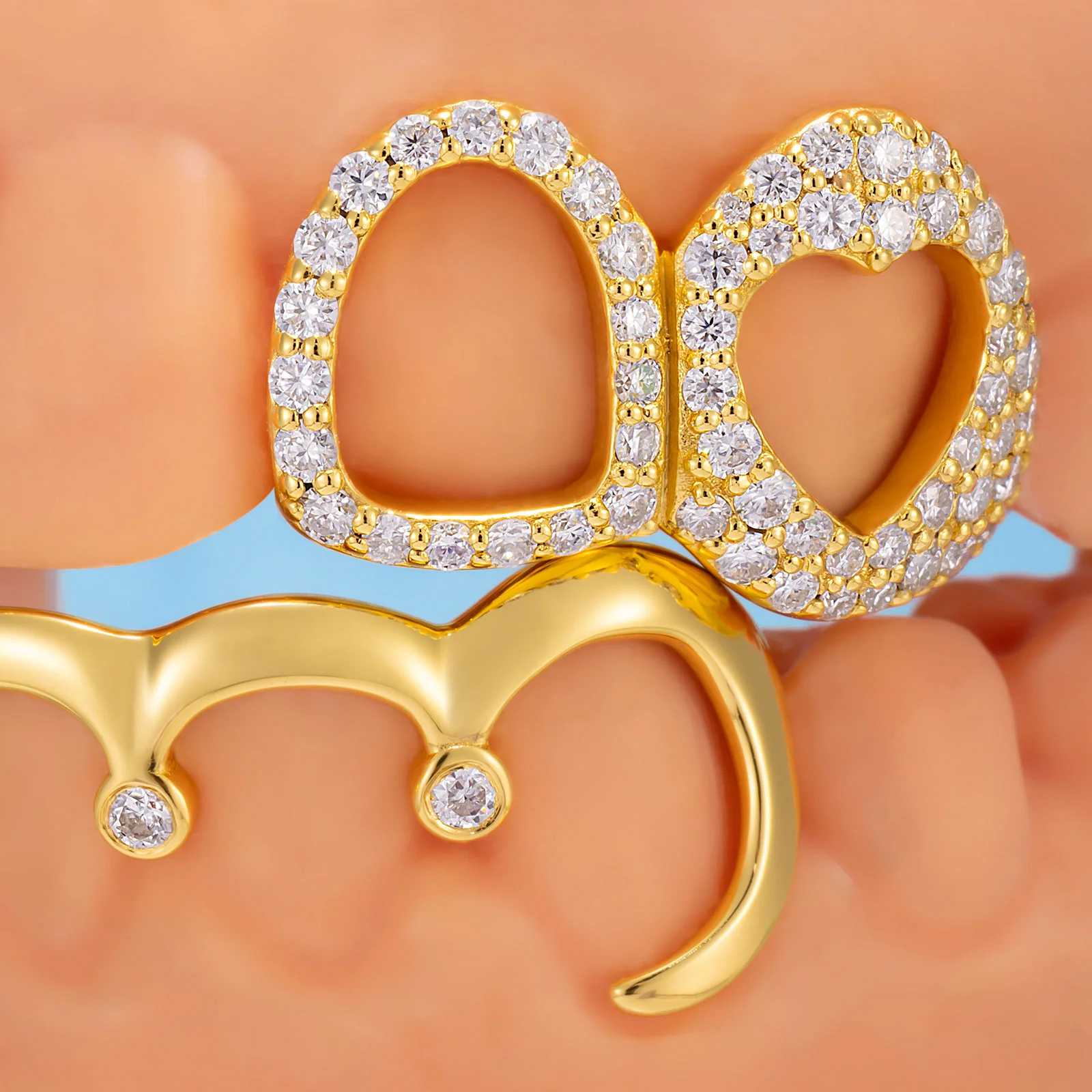 "Iced Bunny" Heart Grillz - Image 4