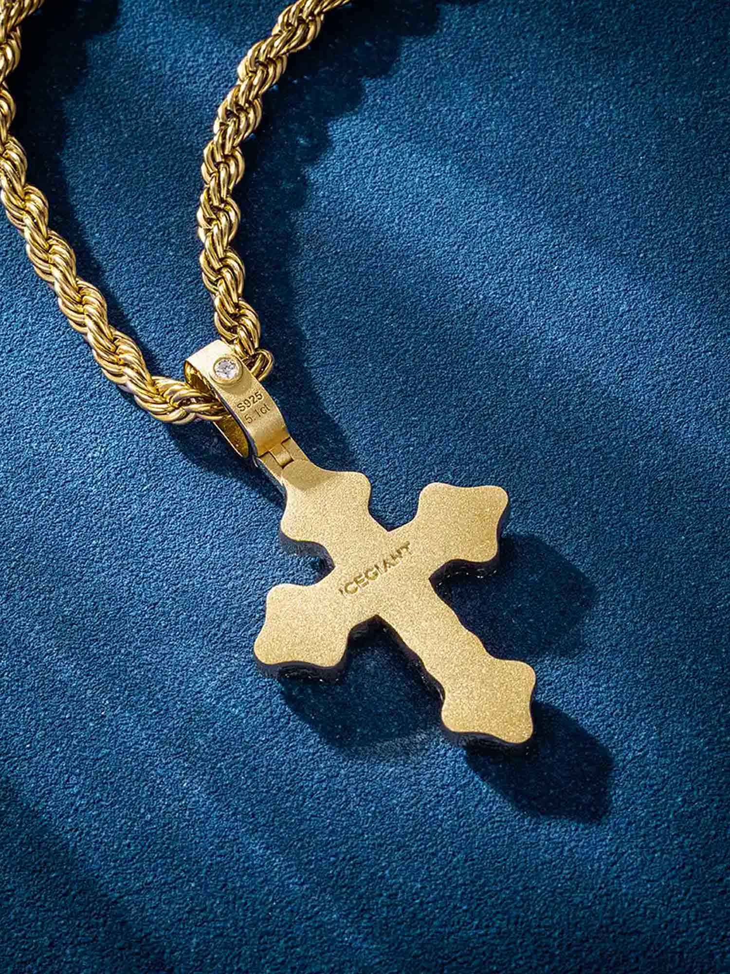 Iced Gothic Cross Pendant - Image 7