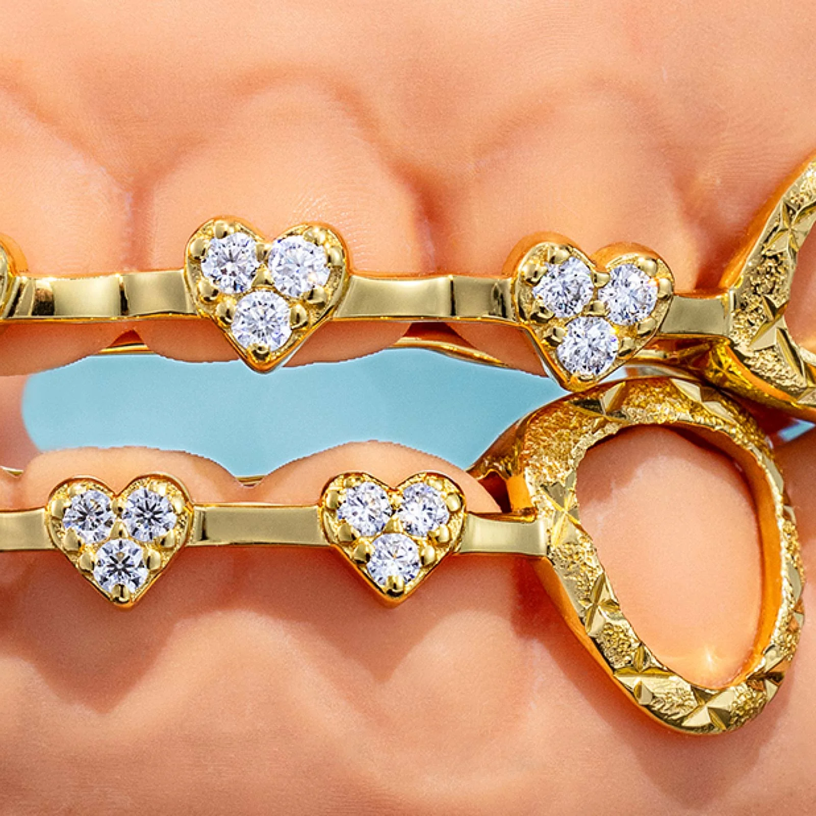 Iced Heart Brace Style Grillz - Image 4