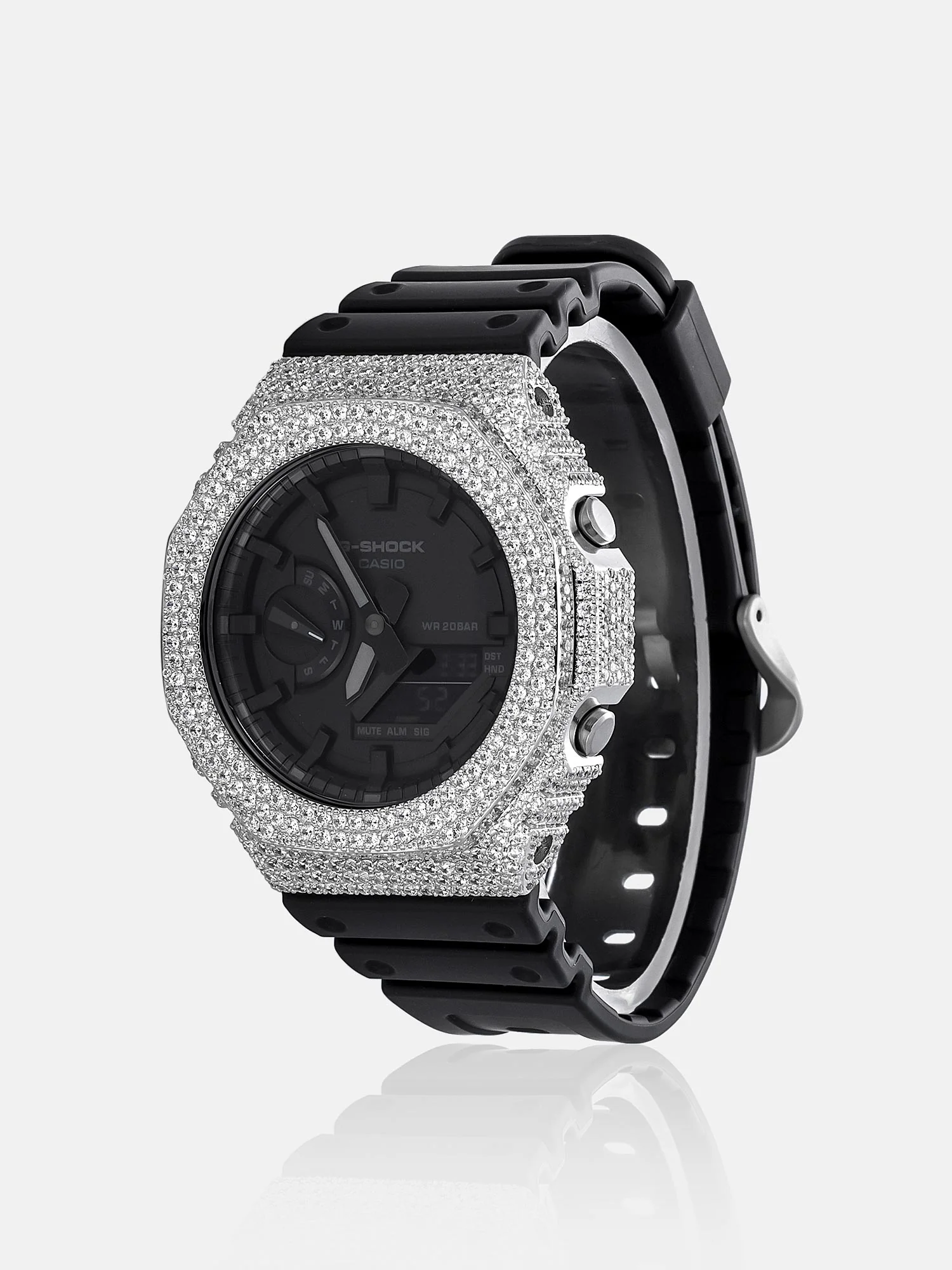 Iced Out Moissanite Bezel For GA-2100 Watch - Image 7