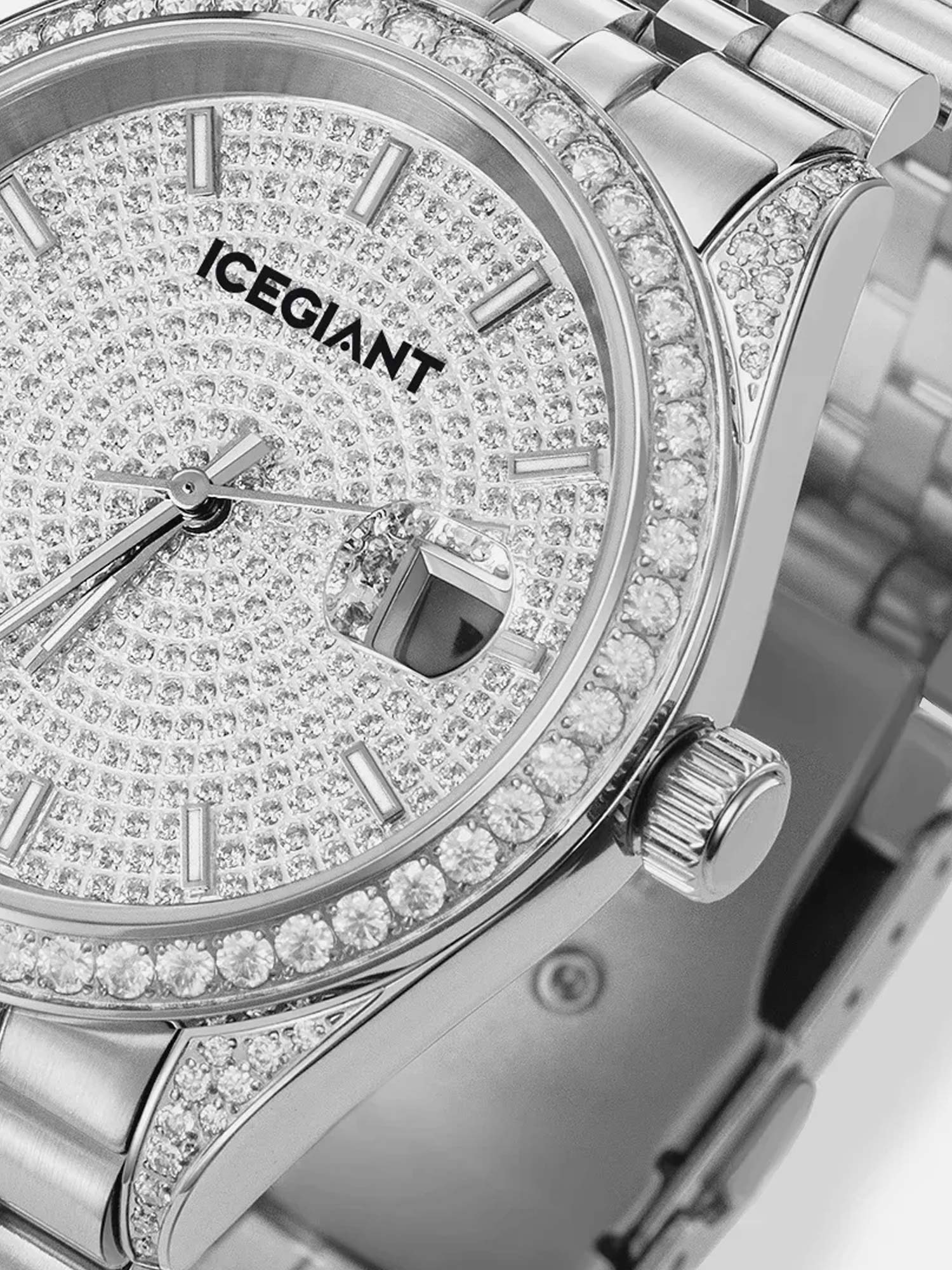 Iced Out Round Cut Moissanite Watch - Image 5