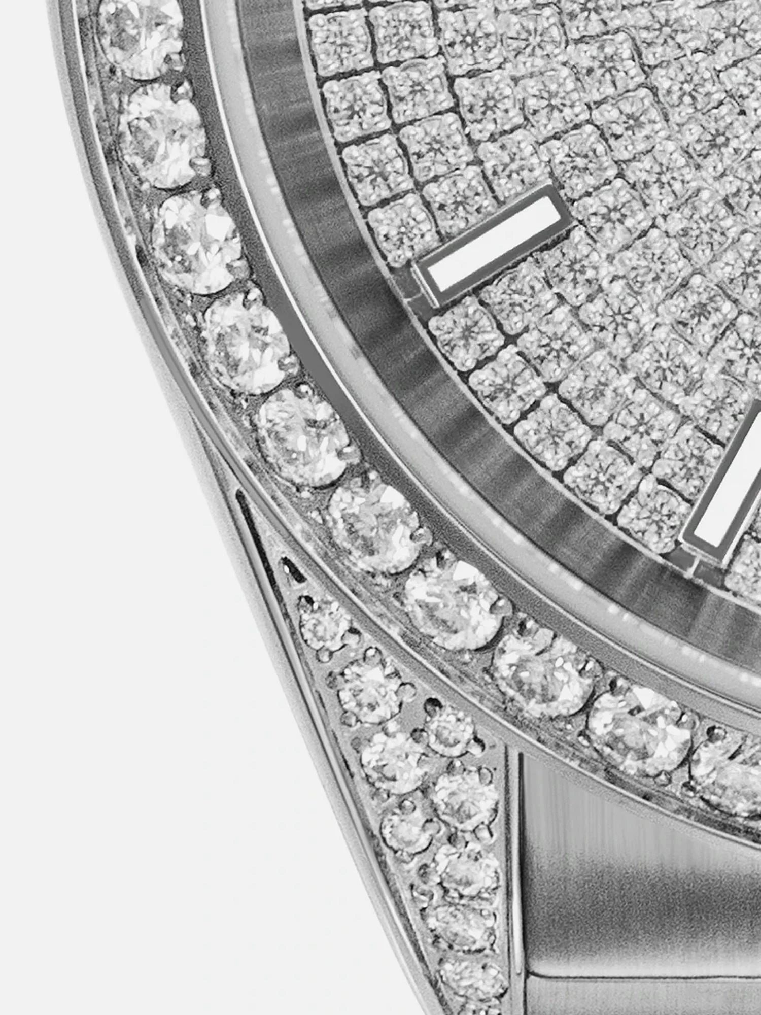 Iced Out Round Cut Moissanite Watch - Image 7