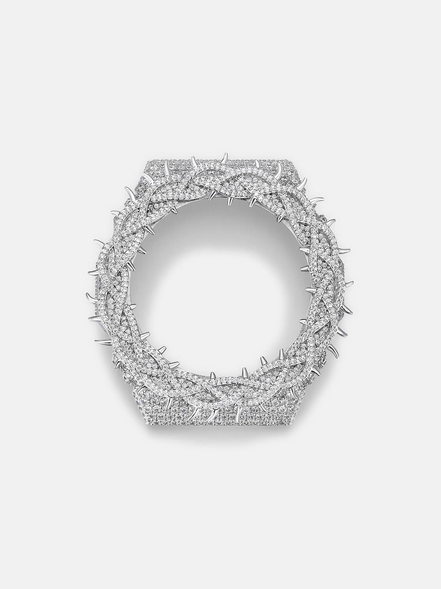 Iced Out Thorns Moissanite Bezel For GA-2100 Watch - Image 4