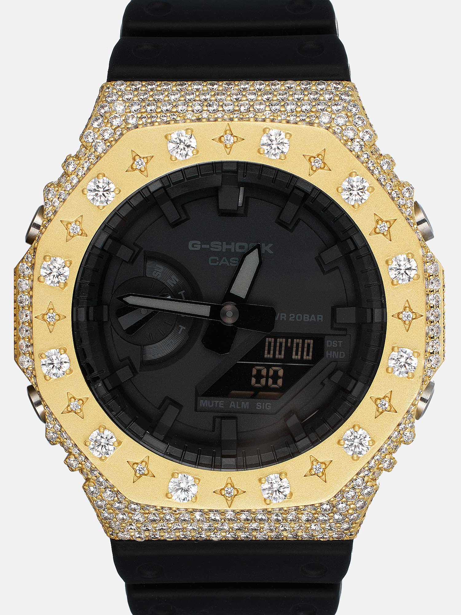 Iced Star Moissanite Case For GA-2100 Watch