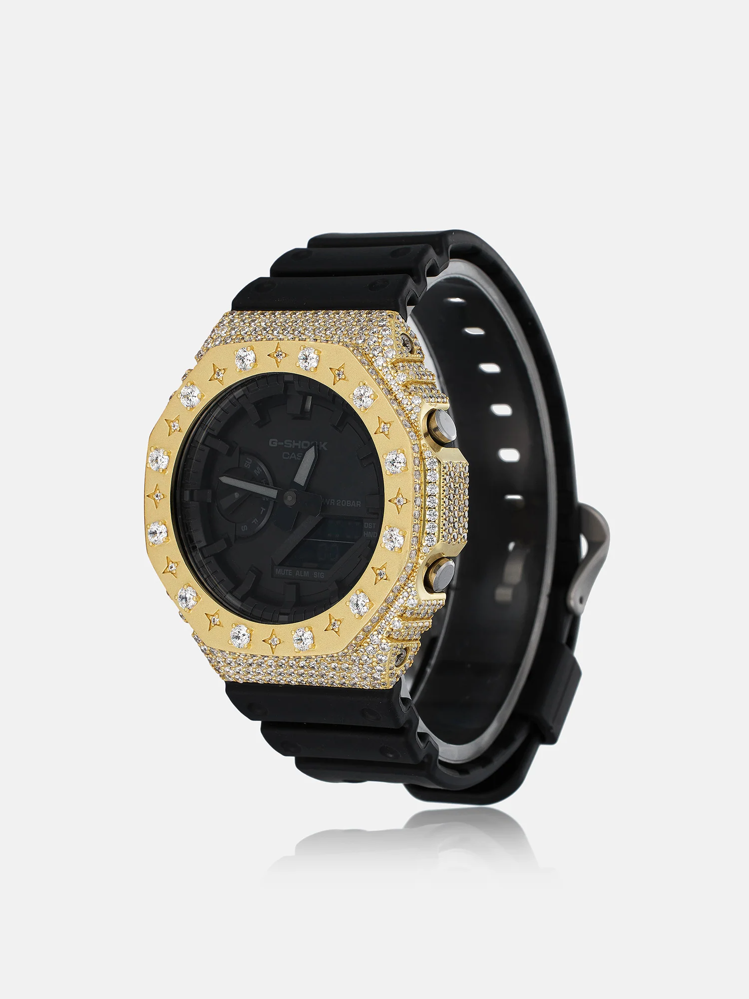 Iced Star Moissanite Case For GA-2100 Watch - Image 3