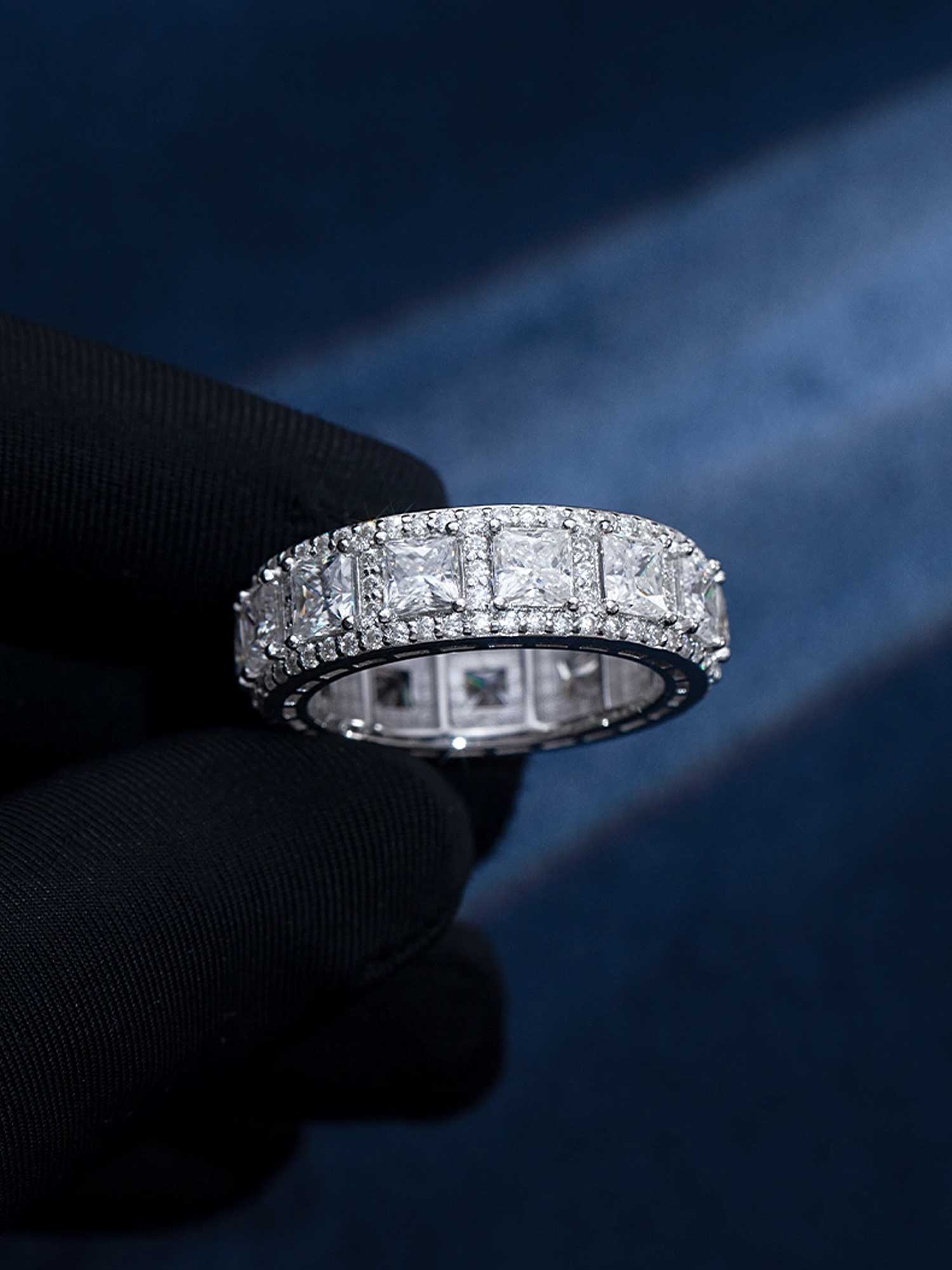 Iconic Princess Cut Halo Ring - Image 3
