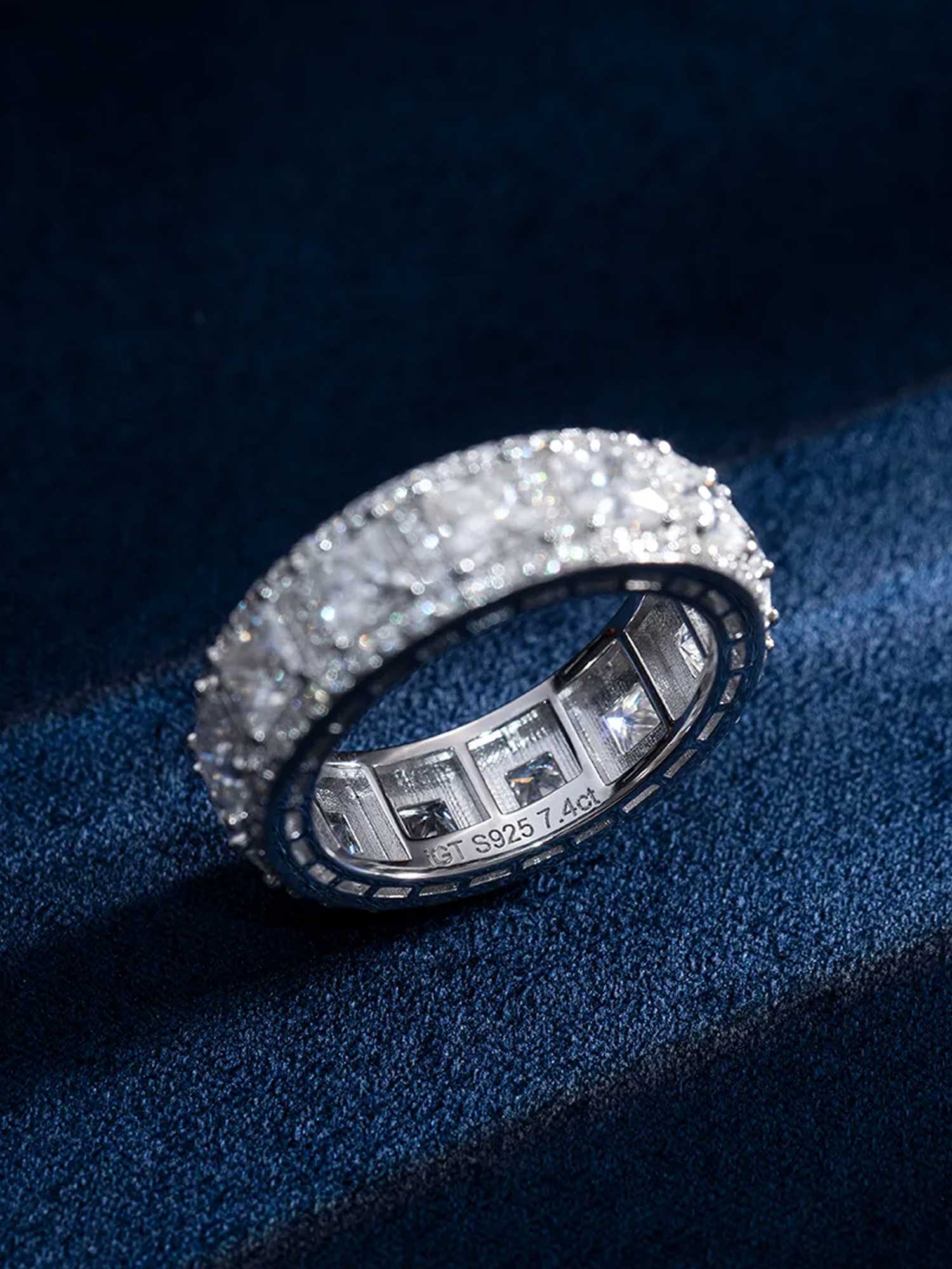 Iconic Princess Cut Halo Ring - Image 4