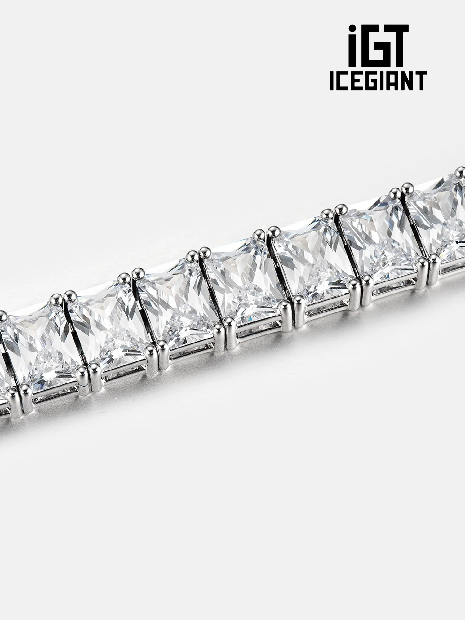 iGT ICEGIANT S925 Moissanite Emerald Cut Tennis Bracelet - Image 2
