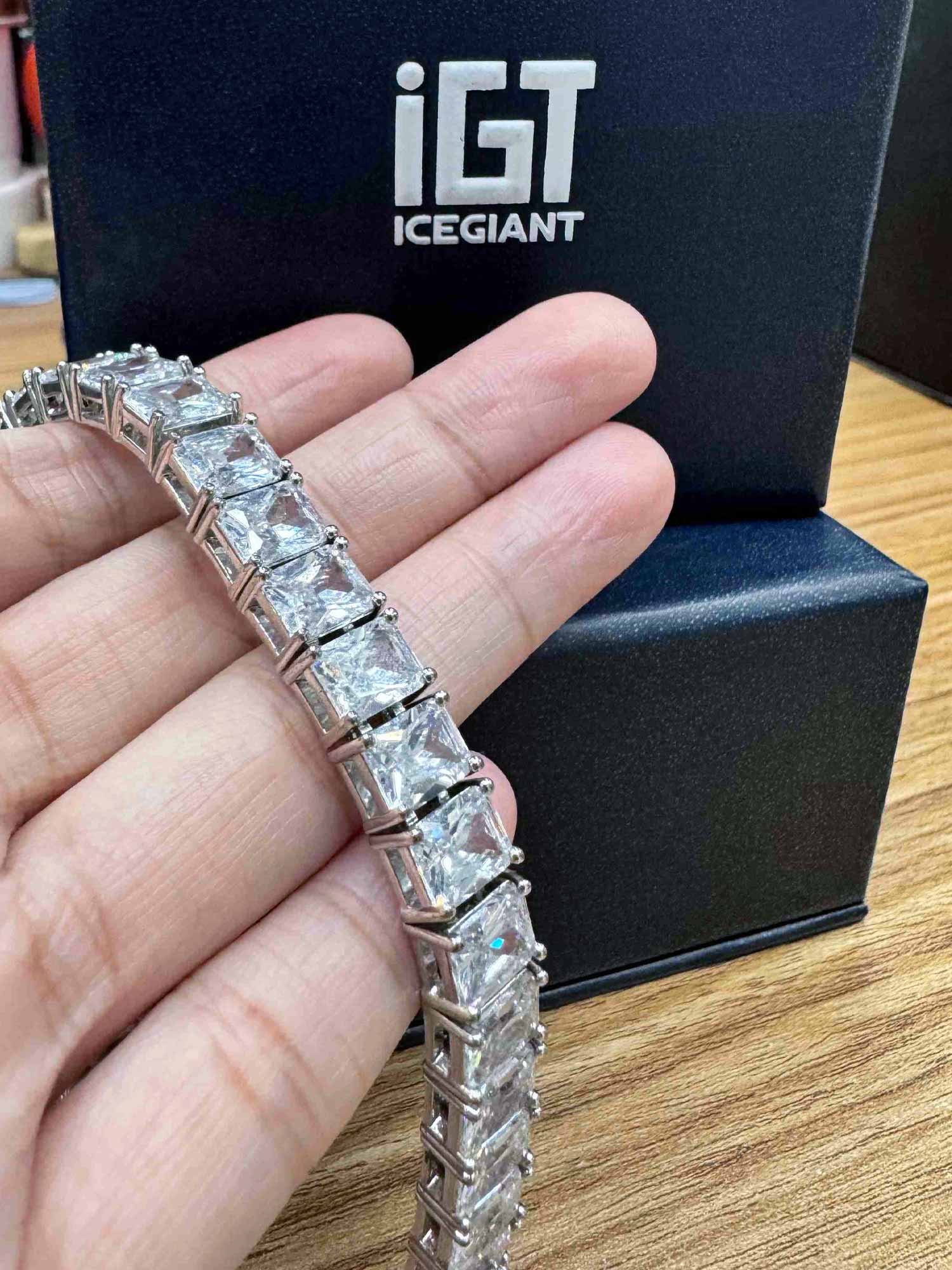 iGT ICEGIANT S925 Moissanite Emerald Cut Tennis Bracelet - Image 5