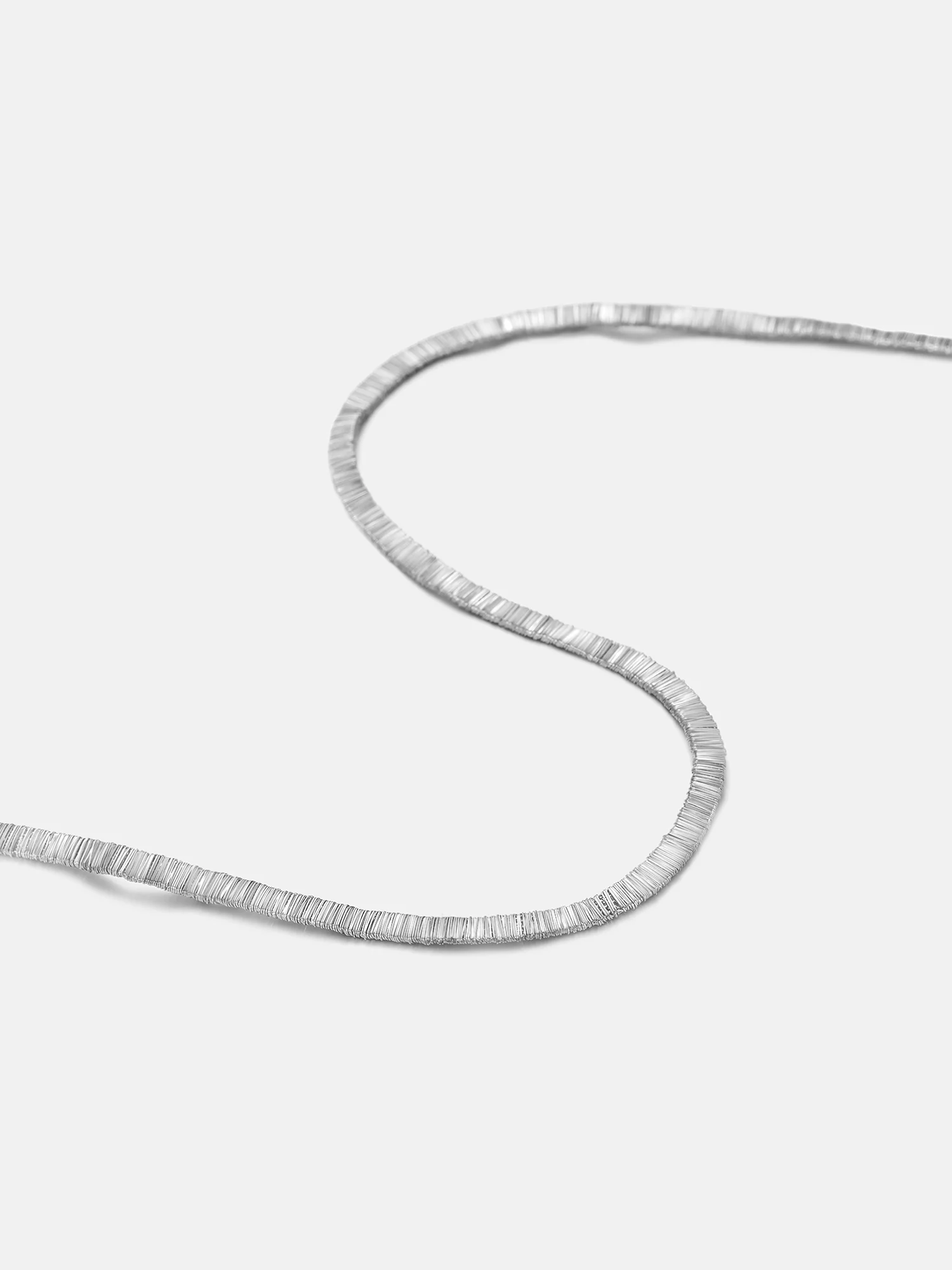 Italian Silver Wide Flat Snake Necklace Or Bracelet - Image 6