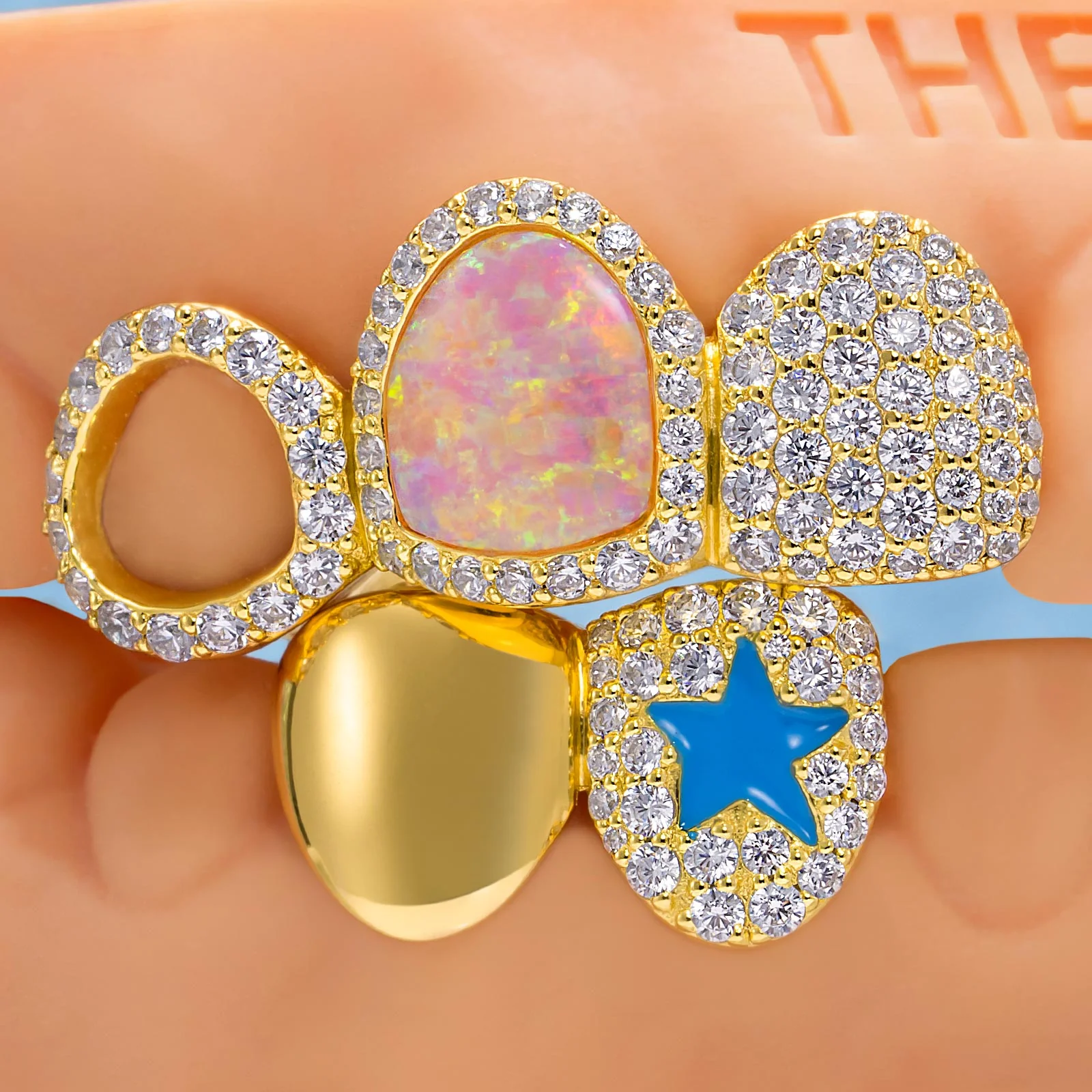 Jesus Name Opal Star Grillz - Image 2