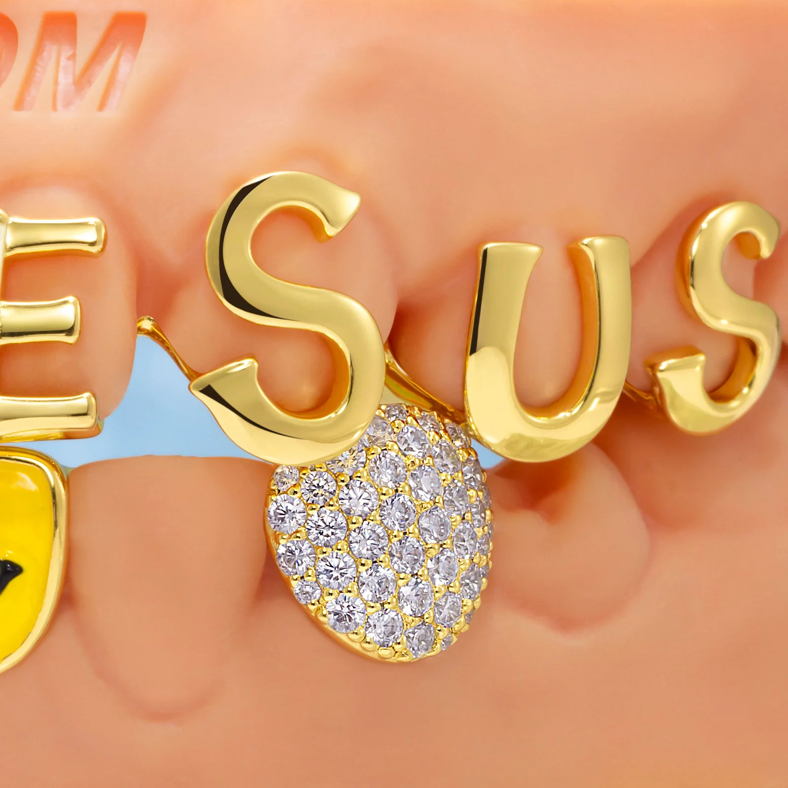 Jesus Name Opal Star Grillz - Image 4