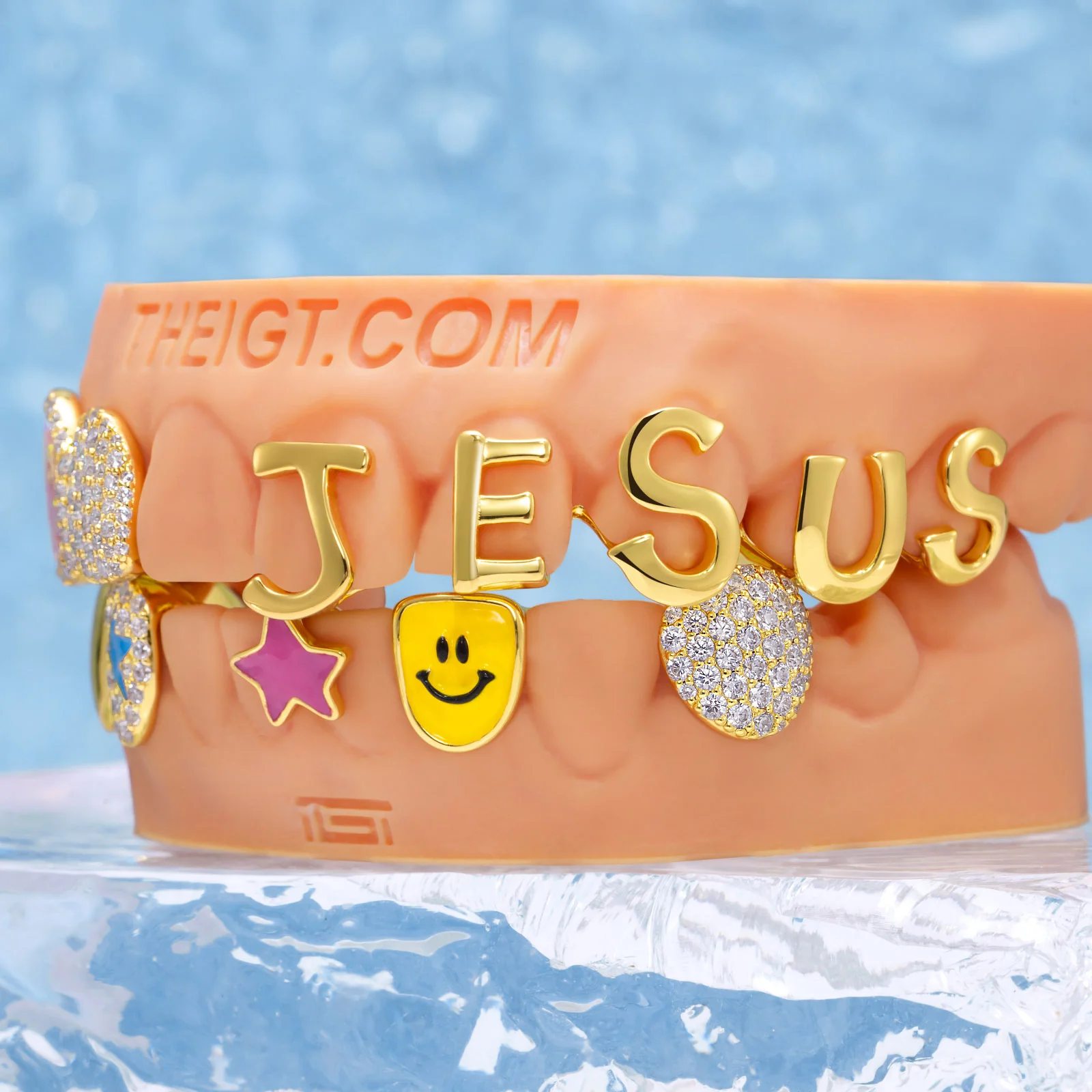 Jesus Name Opal Star Grillz - Image 6