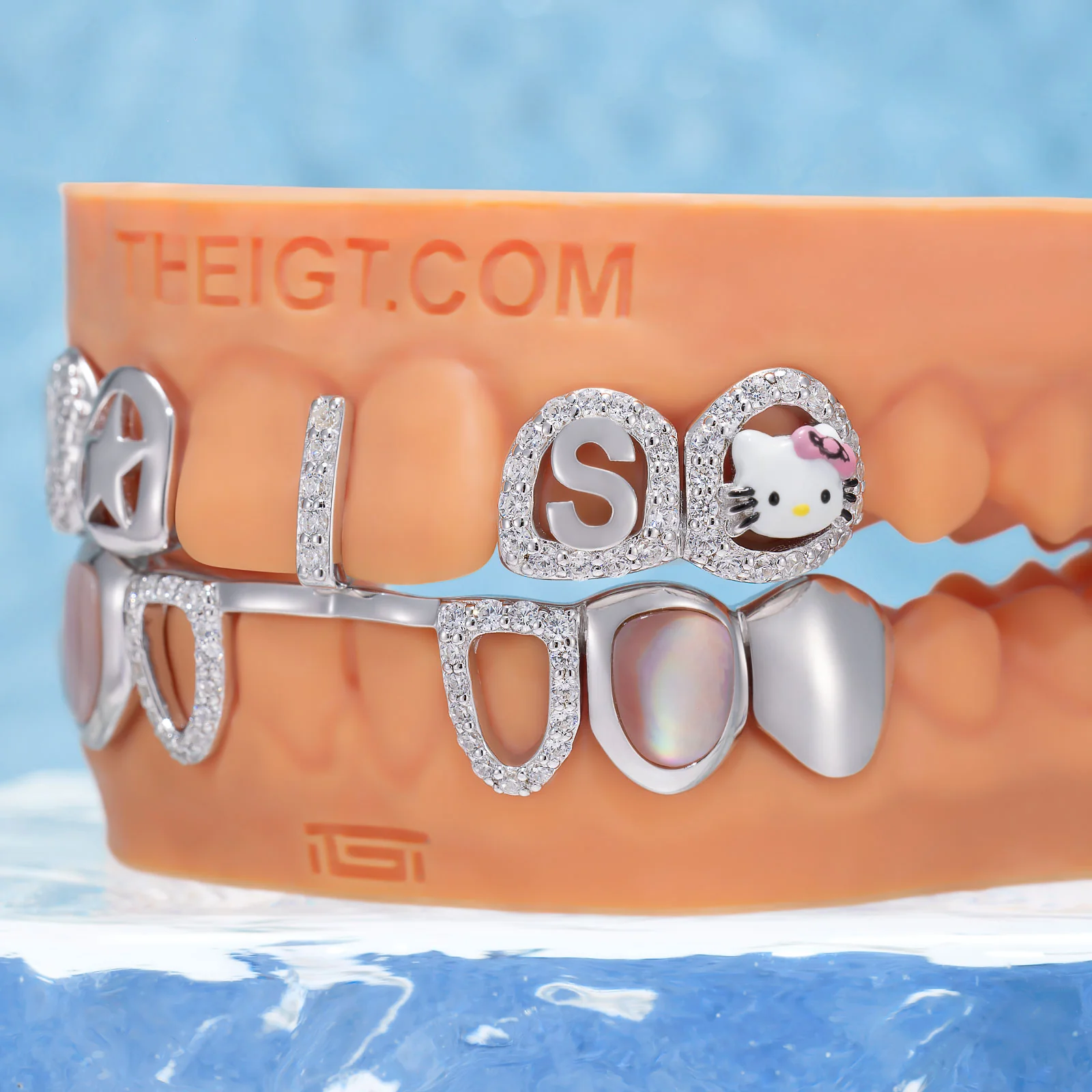 "Kitty Dream" Pink Shell & Letter S Set - Image 5