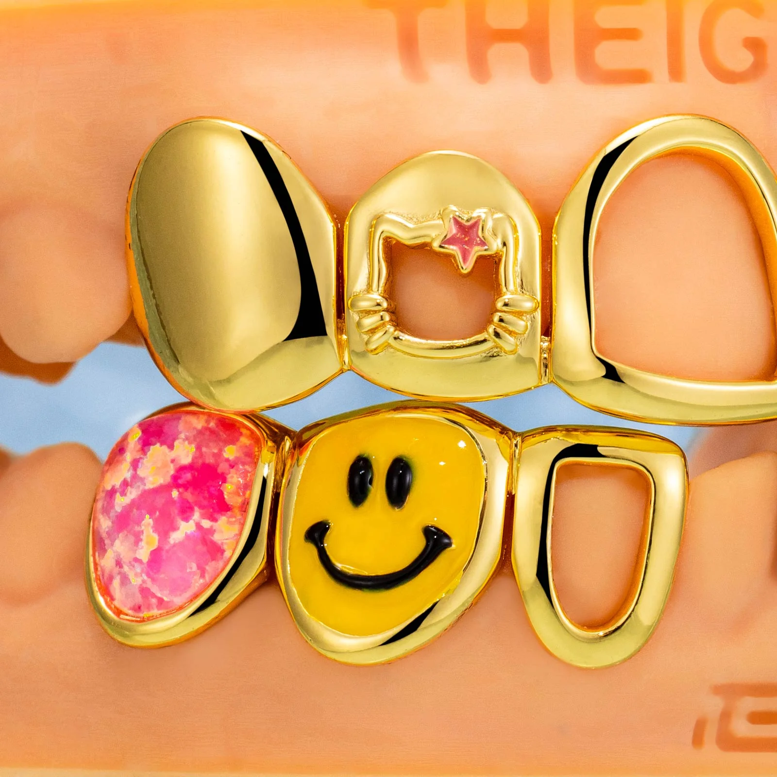Kitty & Hibiscus Flower Diamond Grillz - Image 4