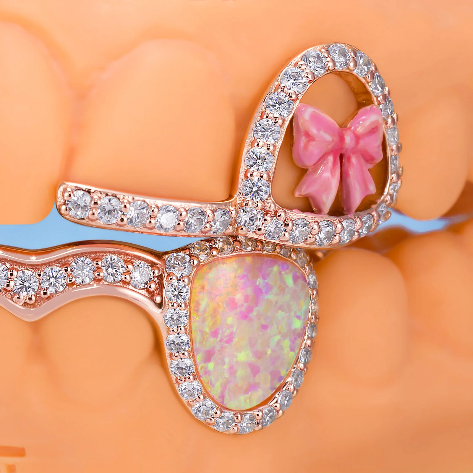 Kitty Ribbon Opal Fangs Set - Image 3