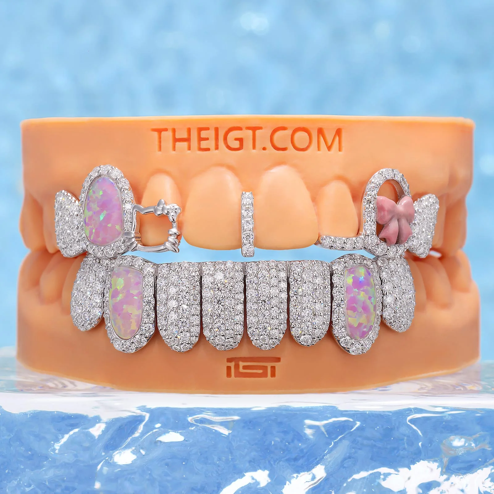 Kitty Ribbon Opal Fangs Set - Image 4