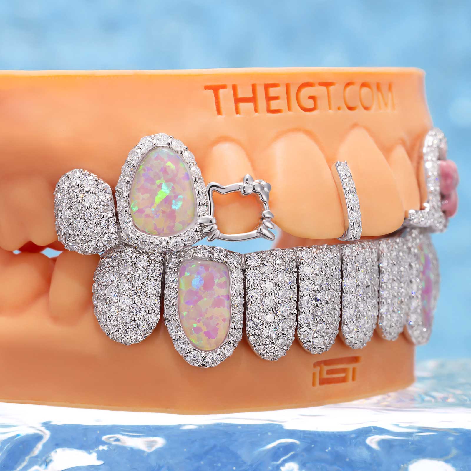 Kitty Ribbon Opal Fangs Set - Image 5