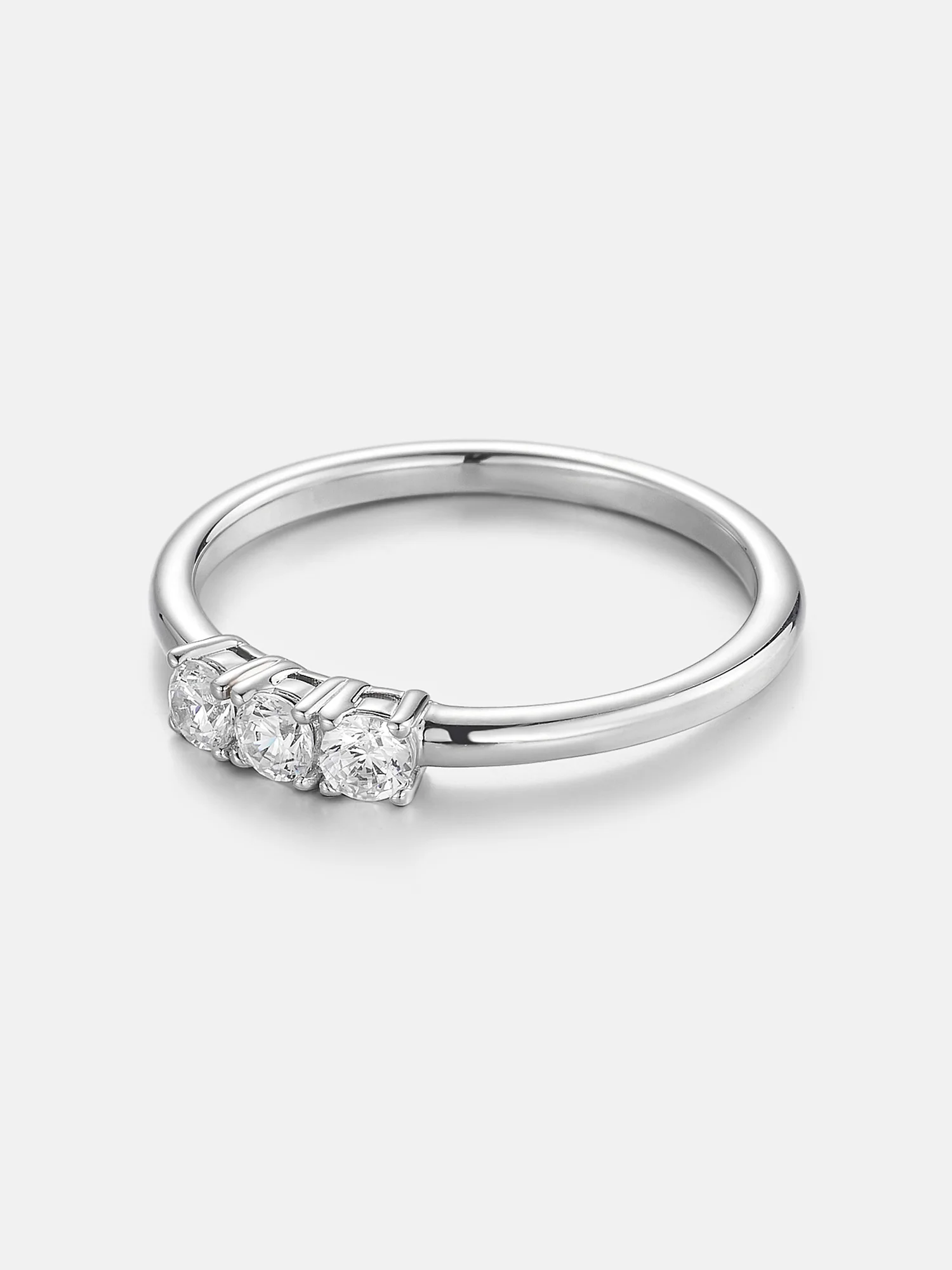 Lab Diamond Three-Stone Trilogy Ring - Image 2