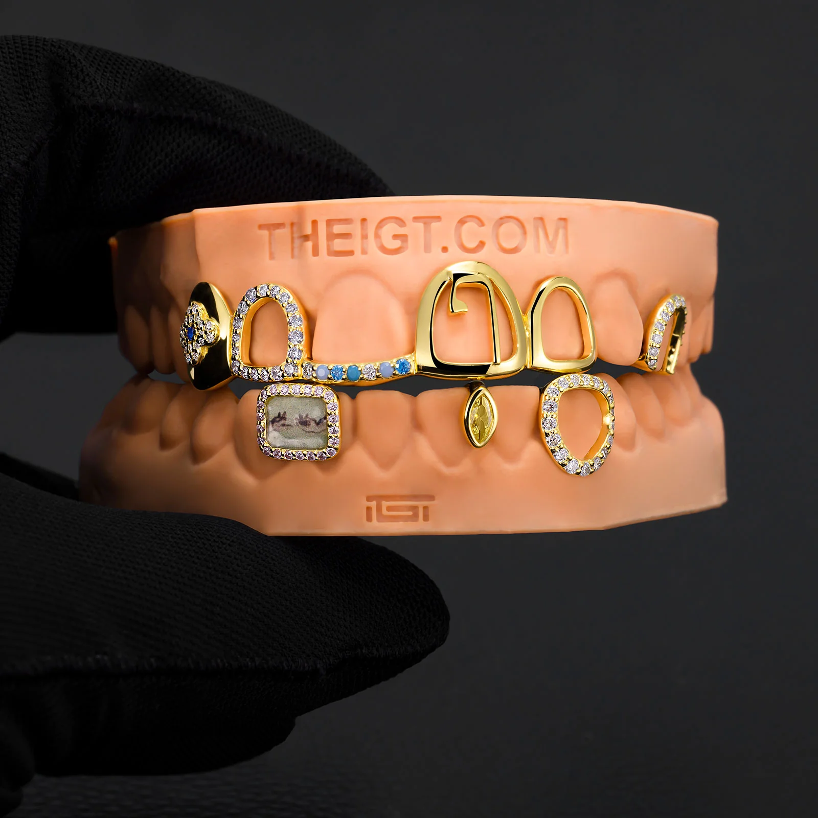 Lucky Clover Open Face Grillz (with photo Print) - Image 7