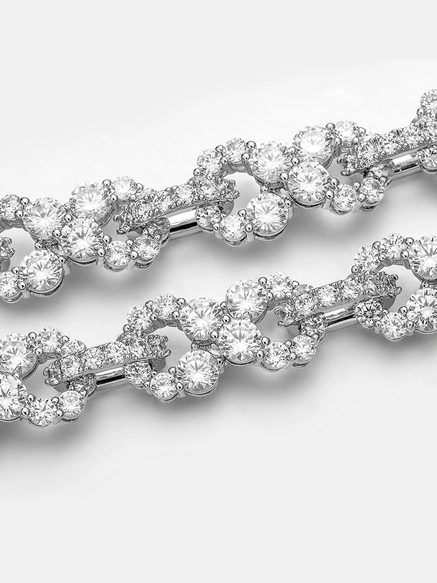 10MM Moissanite Infinity Link Chain Or Bracelet - Image 2