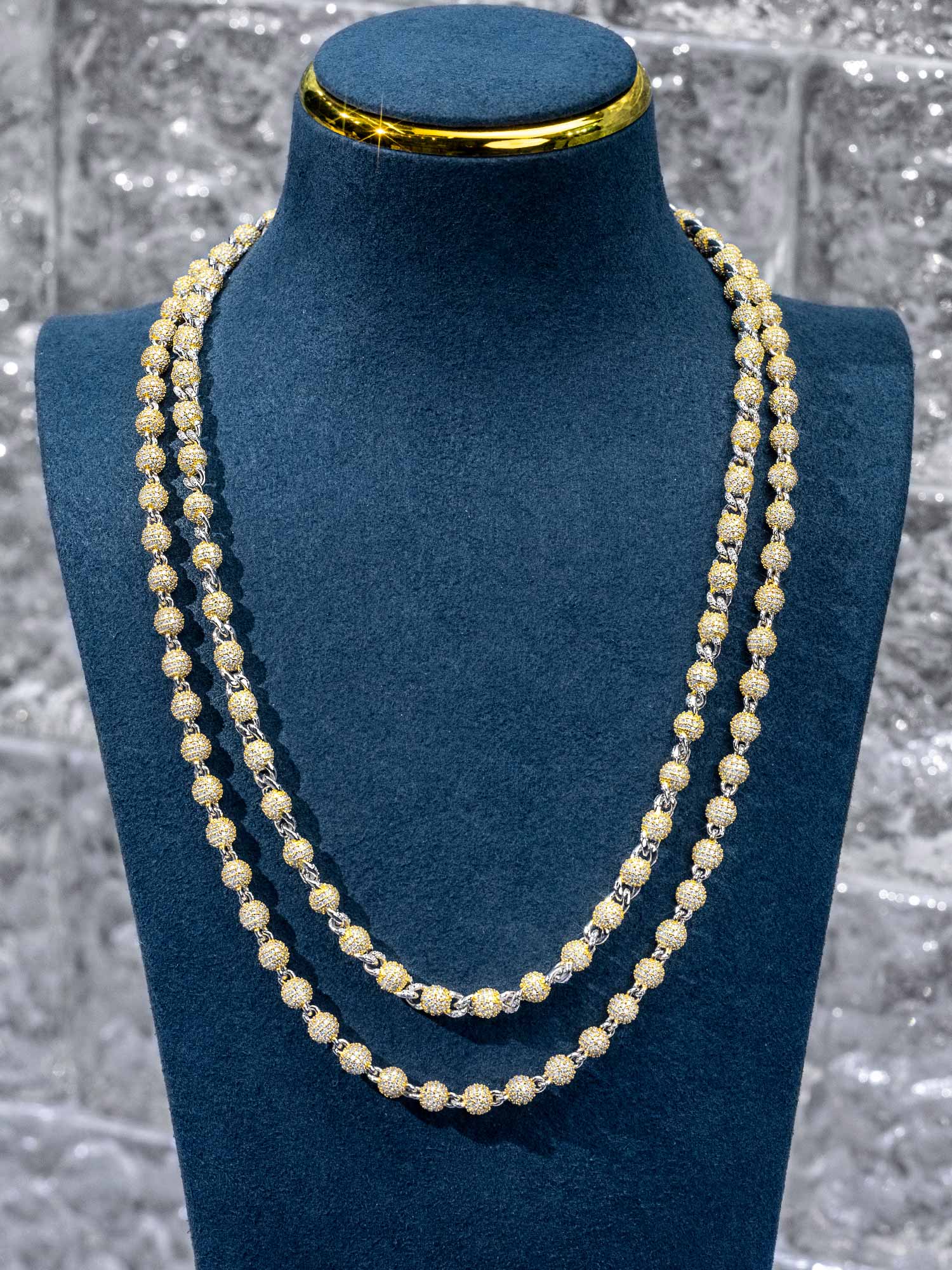 Made to Order 6MM S925 Moissanite Cuffed Beads Chain - Image 2