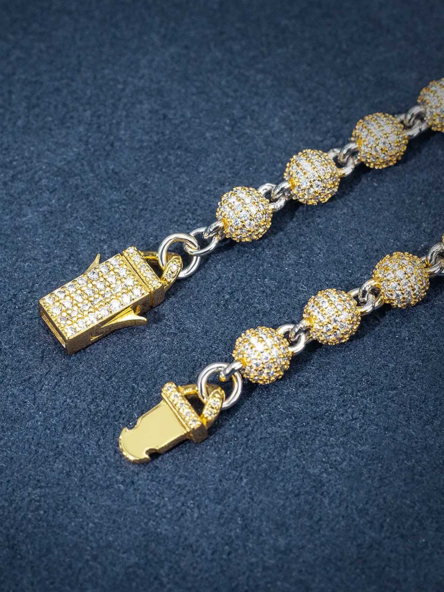 Made to Order 6MM S925 Moissanite Cuffed Beads Chain - Image 3